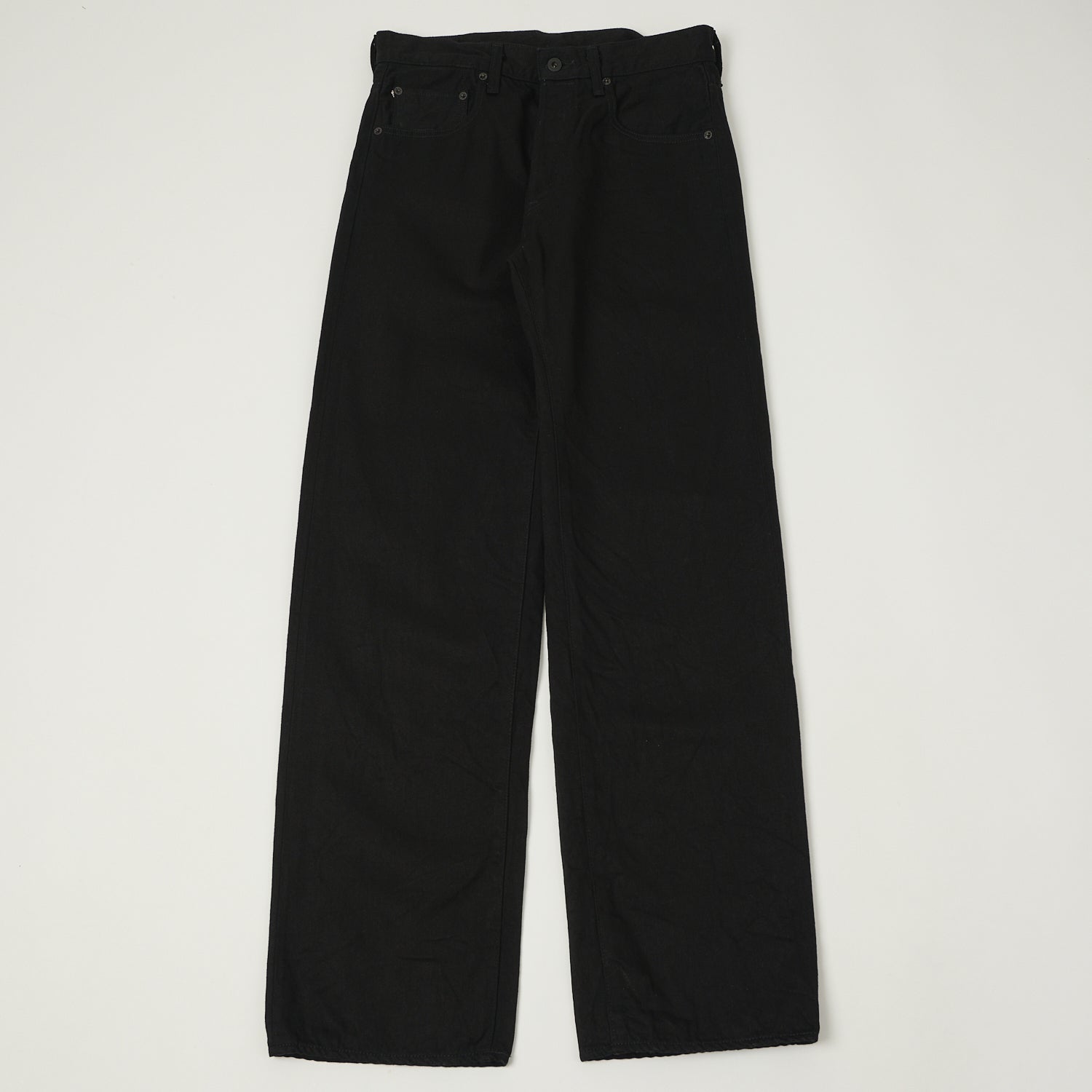 ONI Denim 200-13BK 13oz Wide Straight Jean - Black One Wash