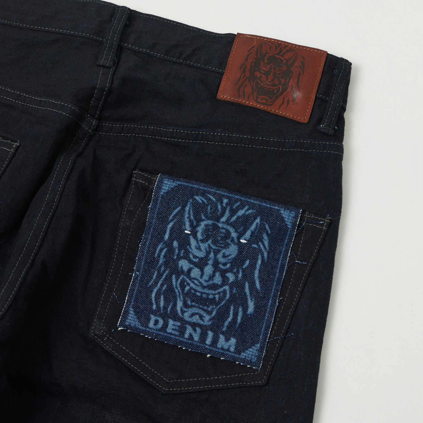 ONI Denim 200-14BLK 14oz Wide Straight Jean - One Wash