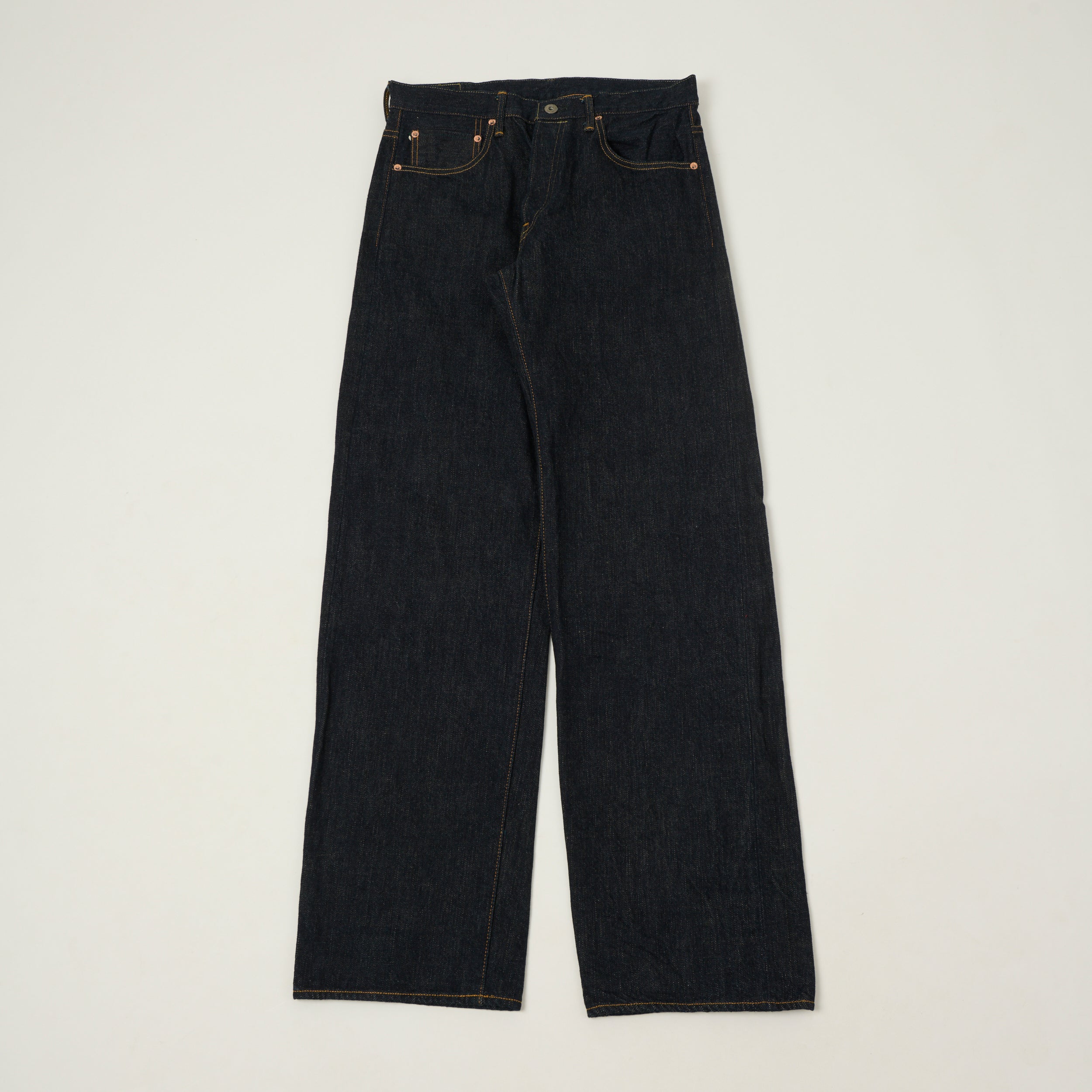 ONI Denim 200-GC15 Green Cast 15oz Wide Straight Jean - One Wash
