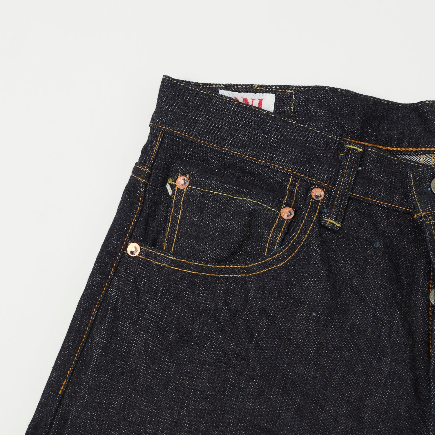 ONI Denim 200 15oz Wide Straight Jean - One Wash