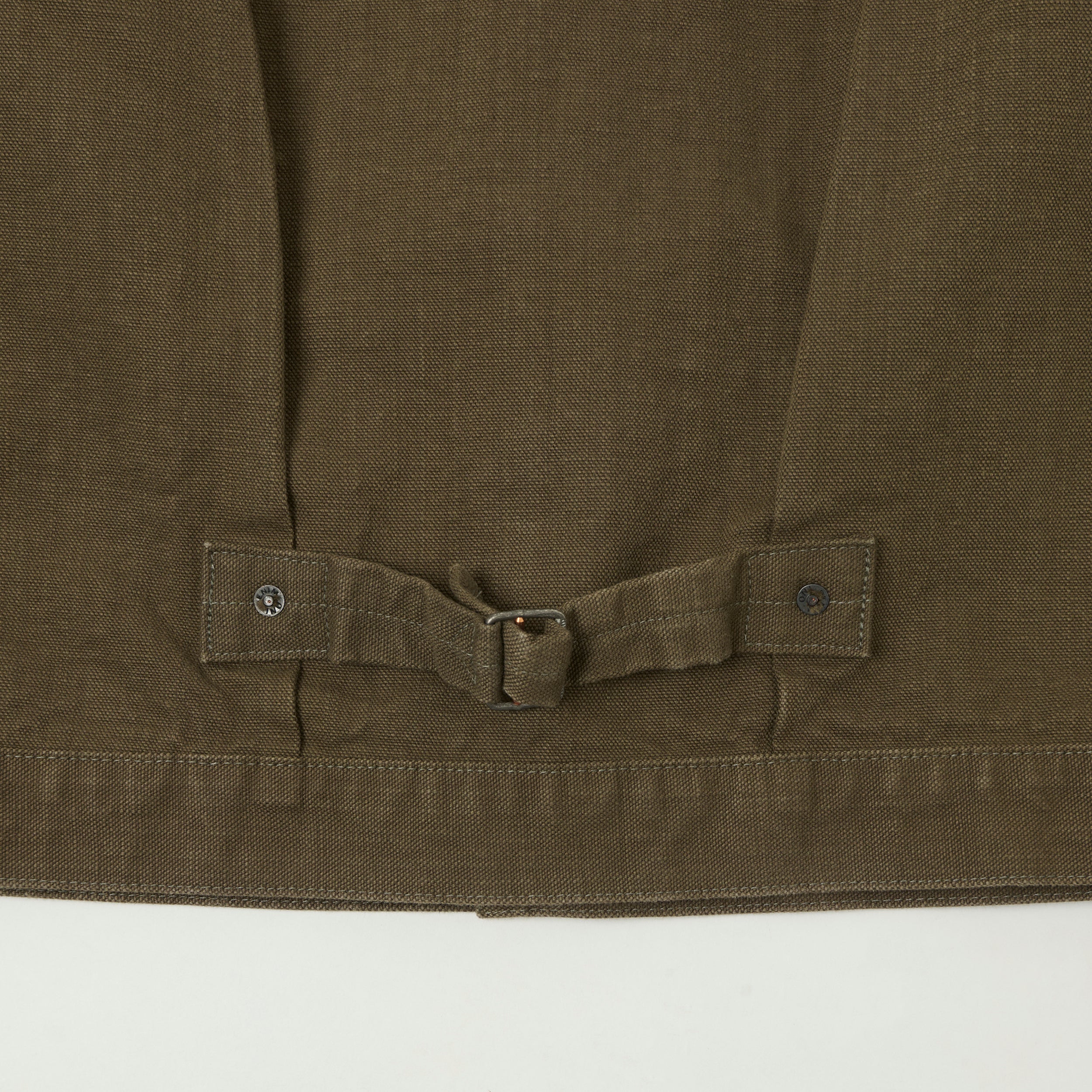 ONI Denim 01507-HOX-BRK 13oz Sulfur Dyed Canvas Type I Denim Jacket - Olive Brown