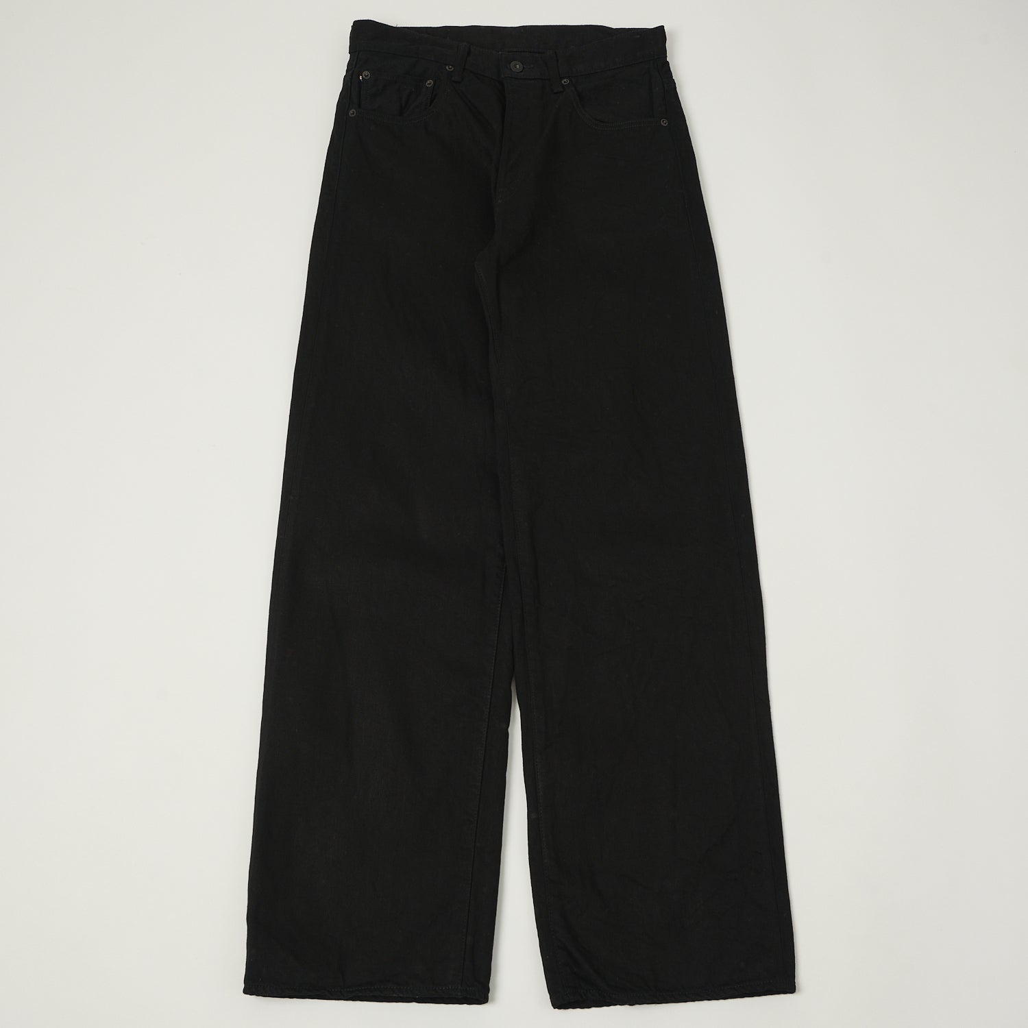 ONI Denim 222-13BK 13oz Extra Wide Straight Jean - Black One Wash