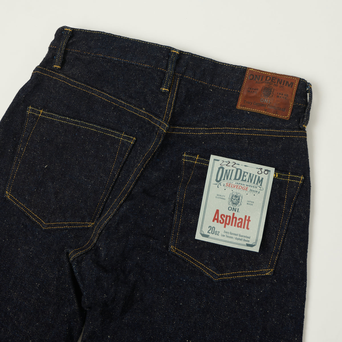 ONI Denim 222 'Asphalt' 20oz Extra Wide Straight Jean - One Wash