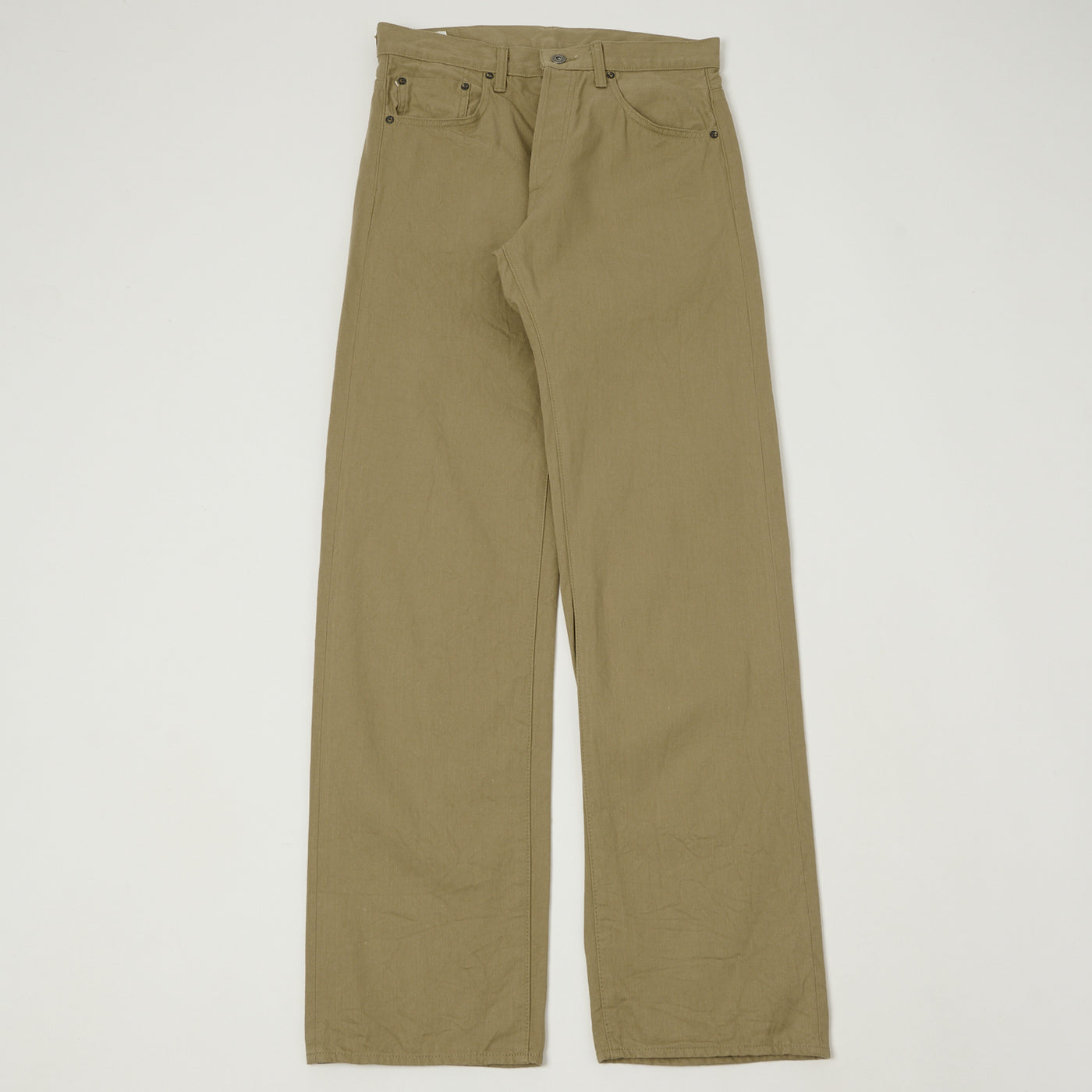 ONI Denim 266SVC-KHB Chino Cloth Regular Straight Jean - Khaki Beige