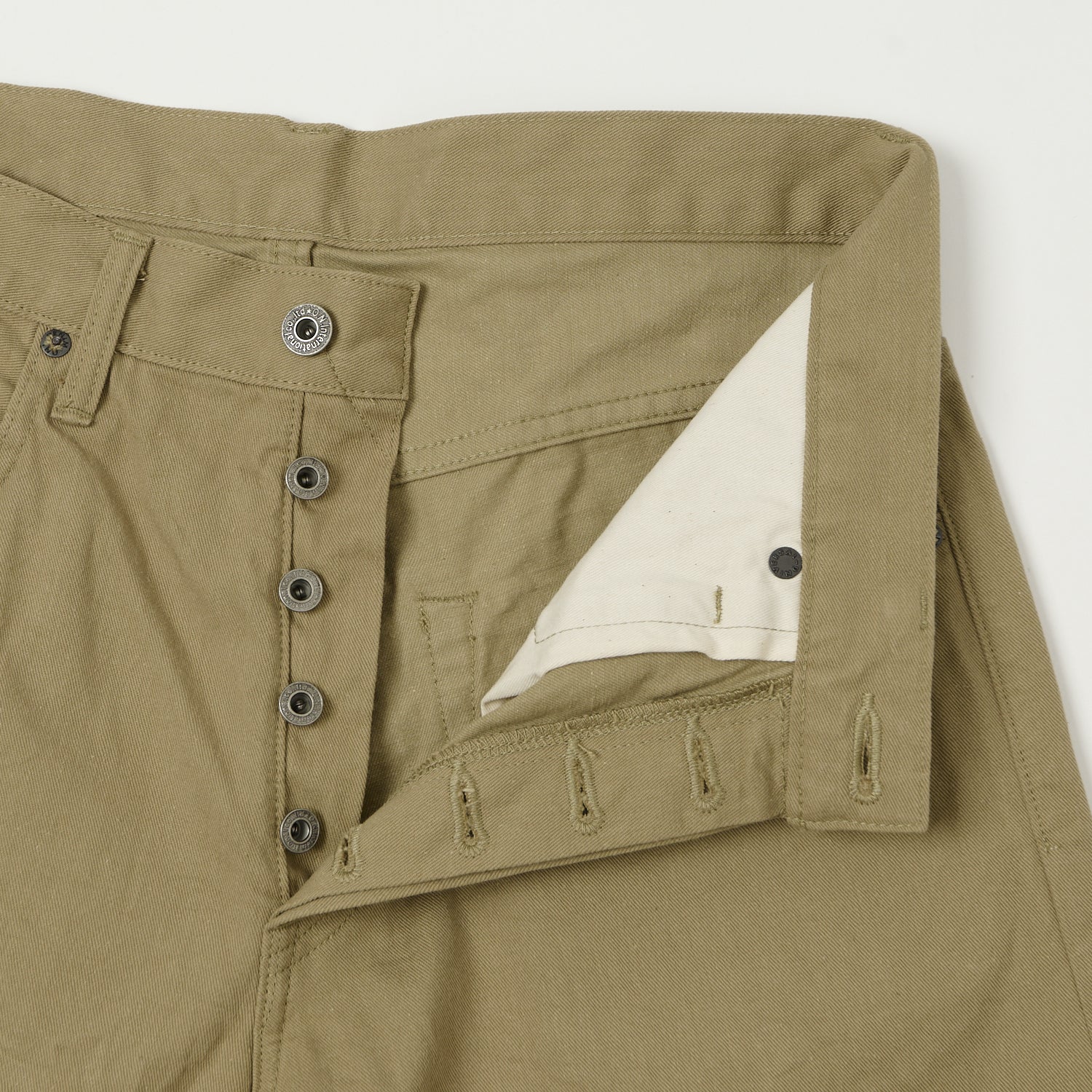 ONI Denim 266SVC-KHB Chino Cloth Regular Straight Jean - Khaki Beige