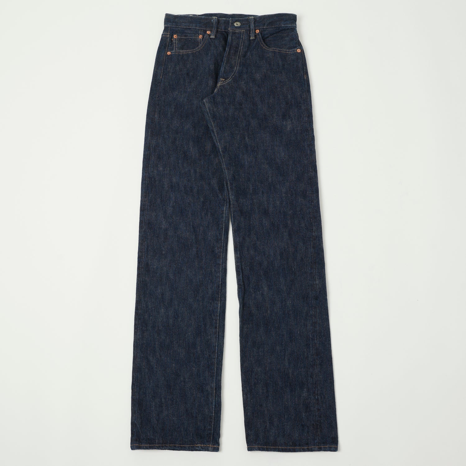 ONI Denim 266 Kase 16oz Natural Indigo 'Kabuki' Selvedge Loose Straight Jean - One Wash