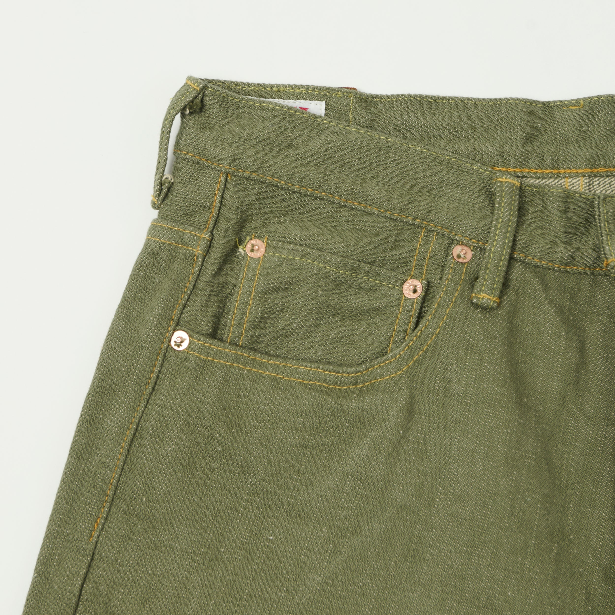 ONI Denim 270-OLD18 18oz Regular Straight Jean - Olive