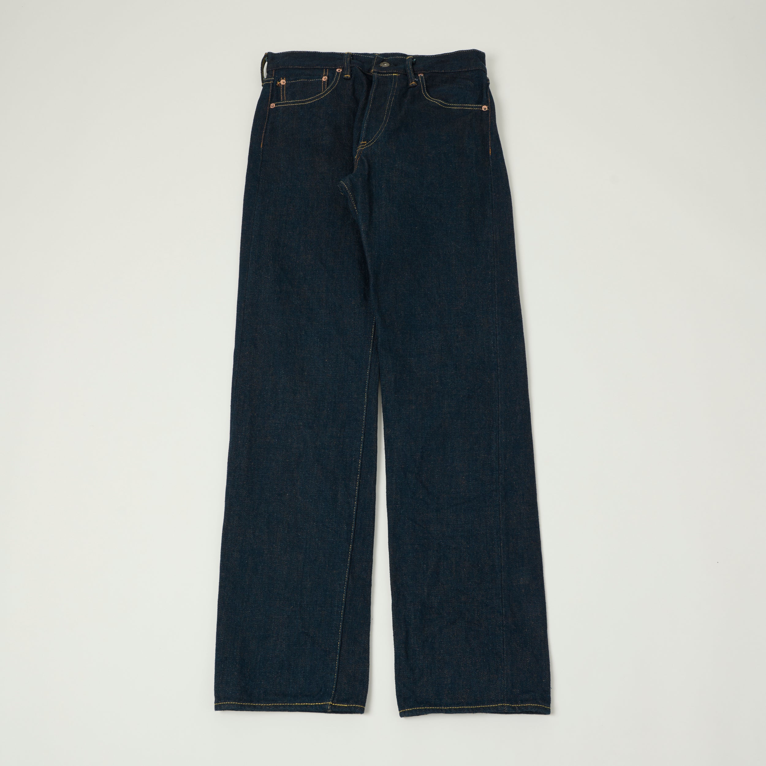 ONI Denim 288ZR-LBR 20oz Brown Weft 'Secret Denim' Loose Straight Jean - One Wash