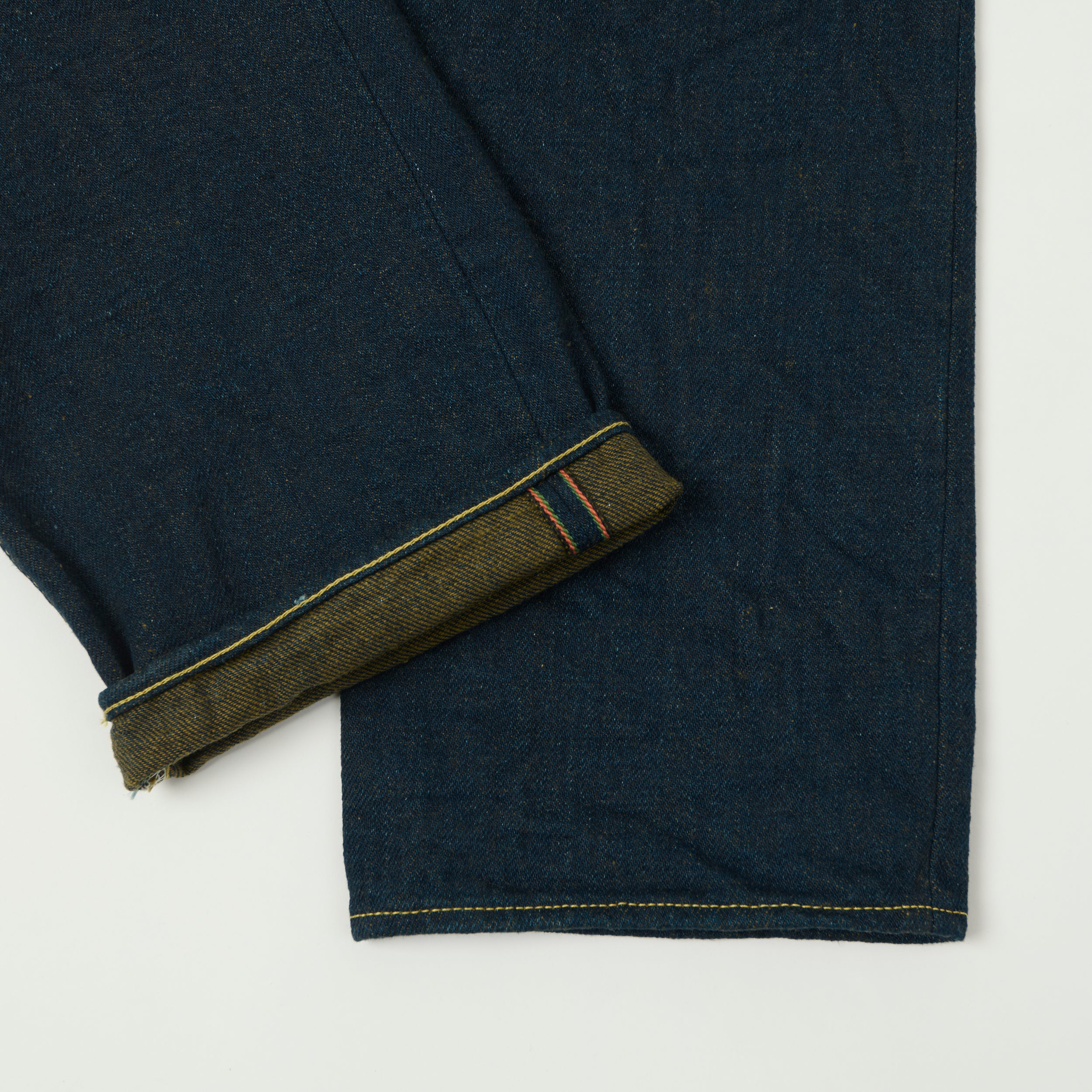 ONI Denim 288ZR-OLV 20oz Olive Weft 'Secret Denim' Loose Straight Jean - One Wash