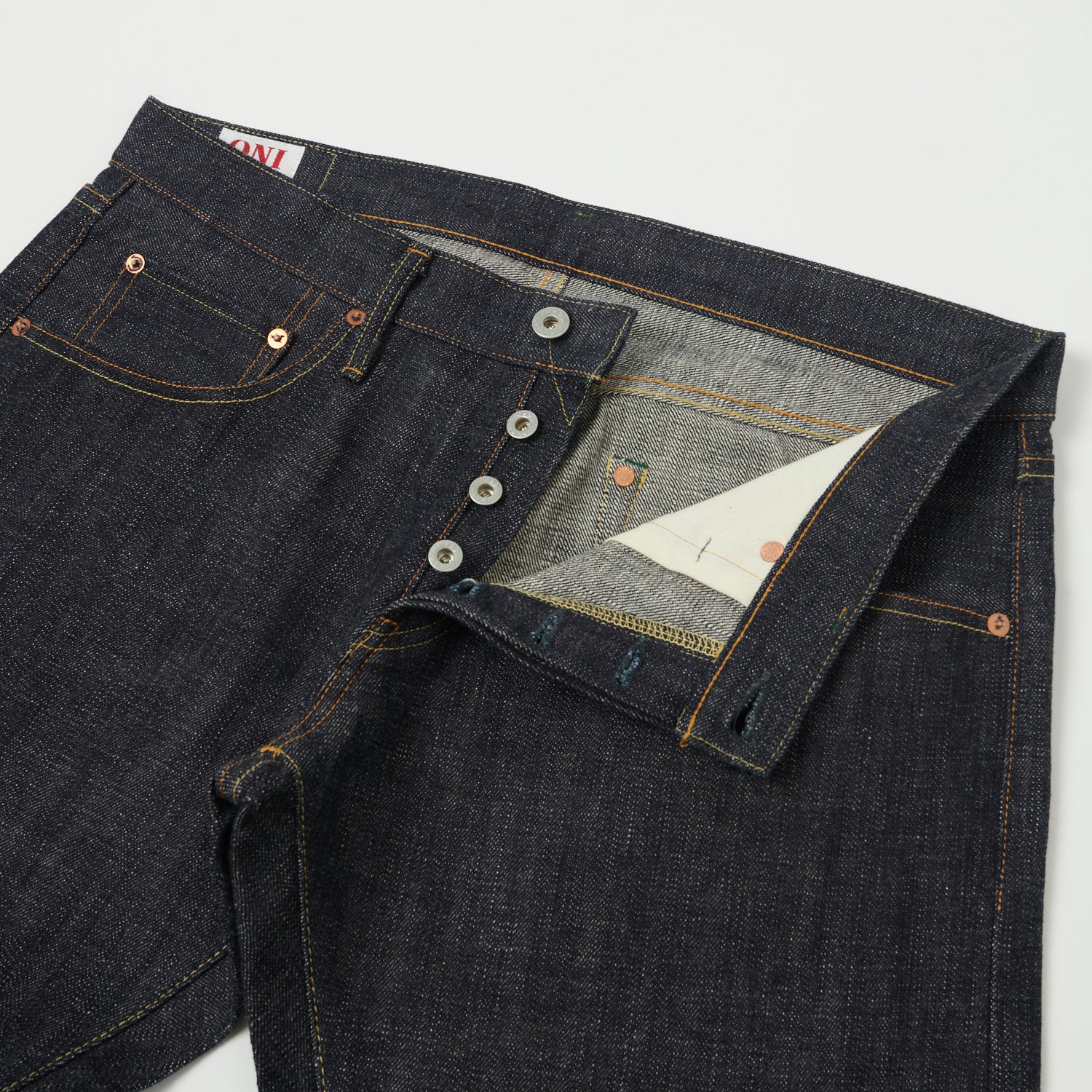 ONI Denim 512 14oz Slim Straight Jeans - Raw