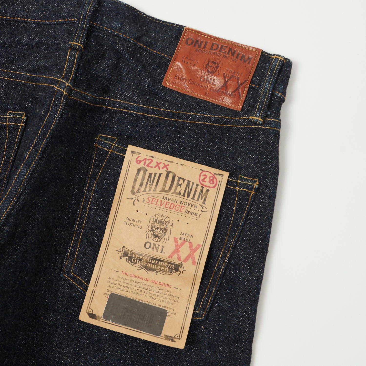 ONI Denim 612XX 16.5oz Regular Tapered Jean - One Wash