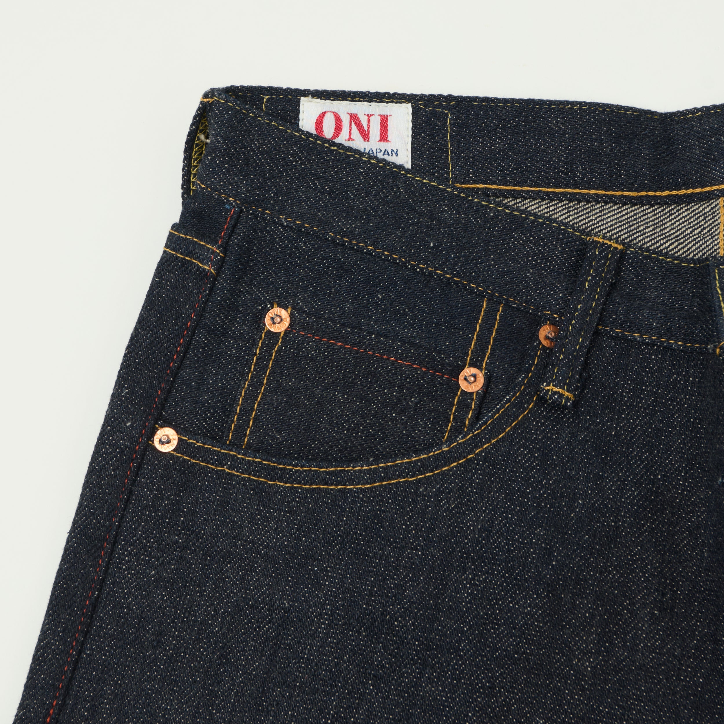 ONI Denim 622 22oz Natural Indigo 'Kabuki' Regular Tapered Jean - Raw