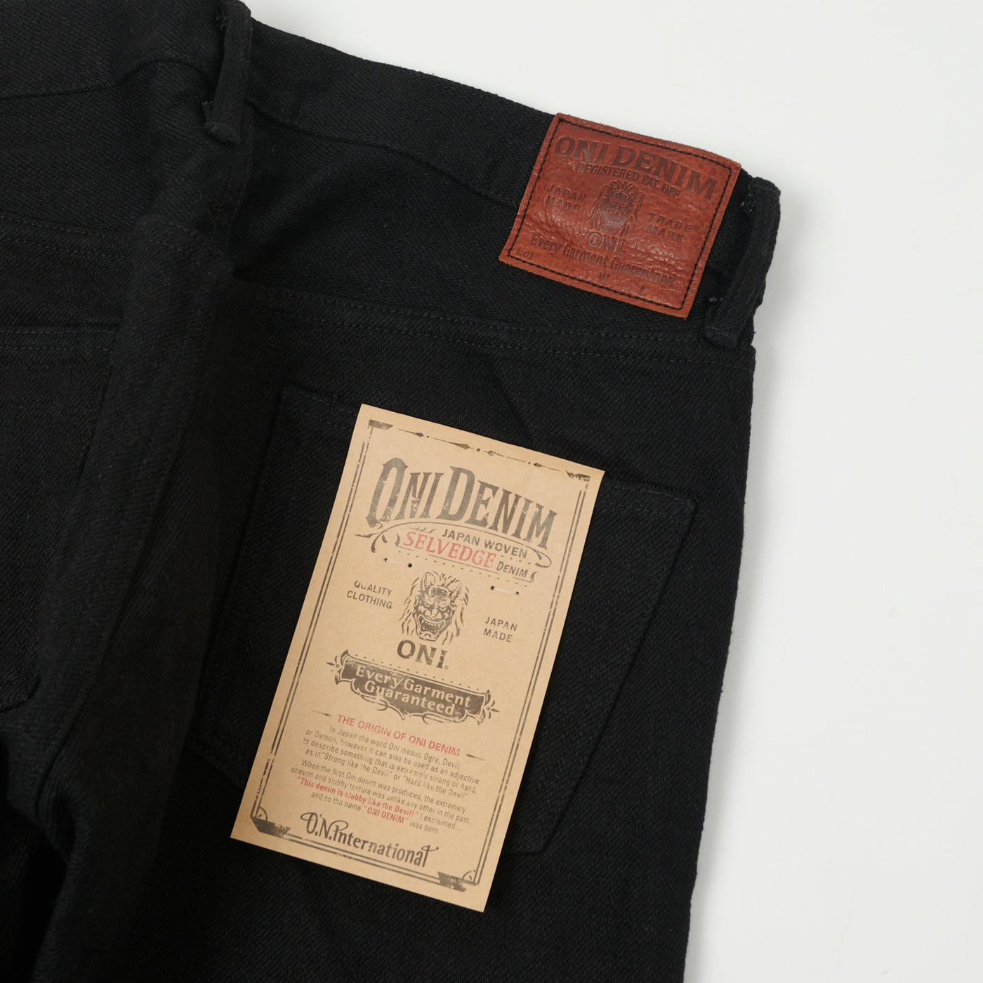 ONI 622ZR-BK 20oz Secret Denim Relaxed Tapered Jean - Black One Wash