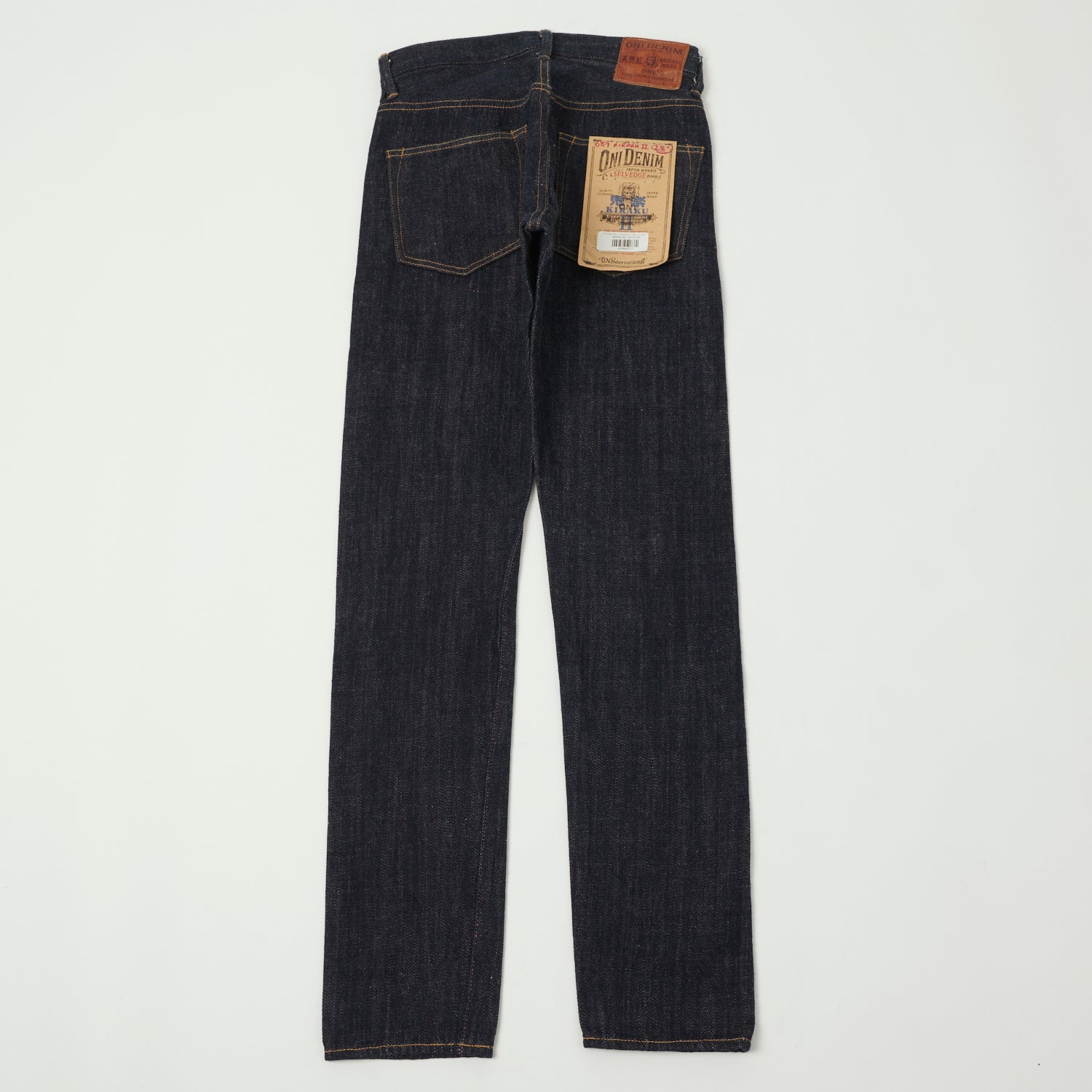 ONI Denim 689 Kiraku II 12oz Natural Indigo Slim Tapered Jean - One Wash
