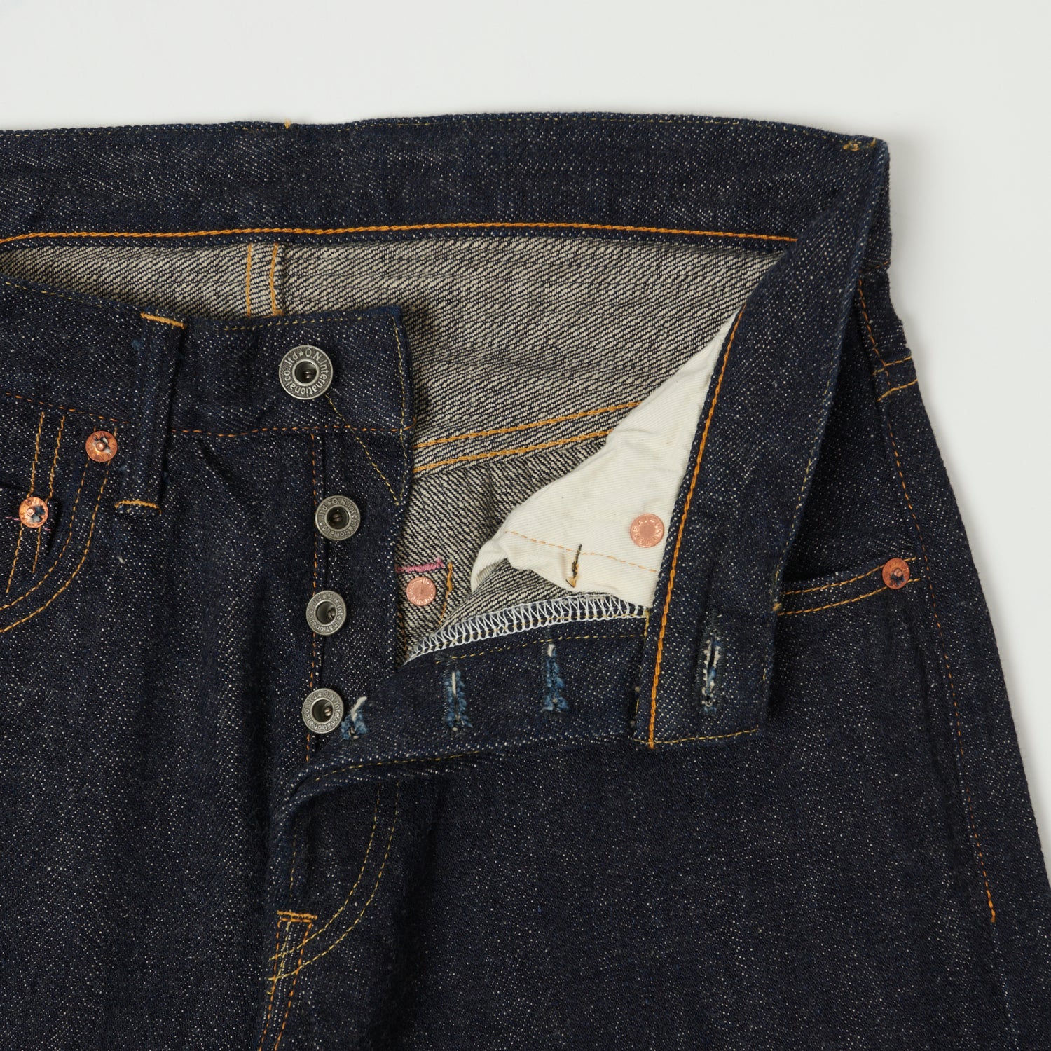 ONI Denim 689 Kiraku II 12oz Natural Indigo Slim Tapered Jean - One Wash