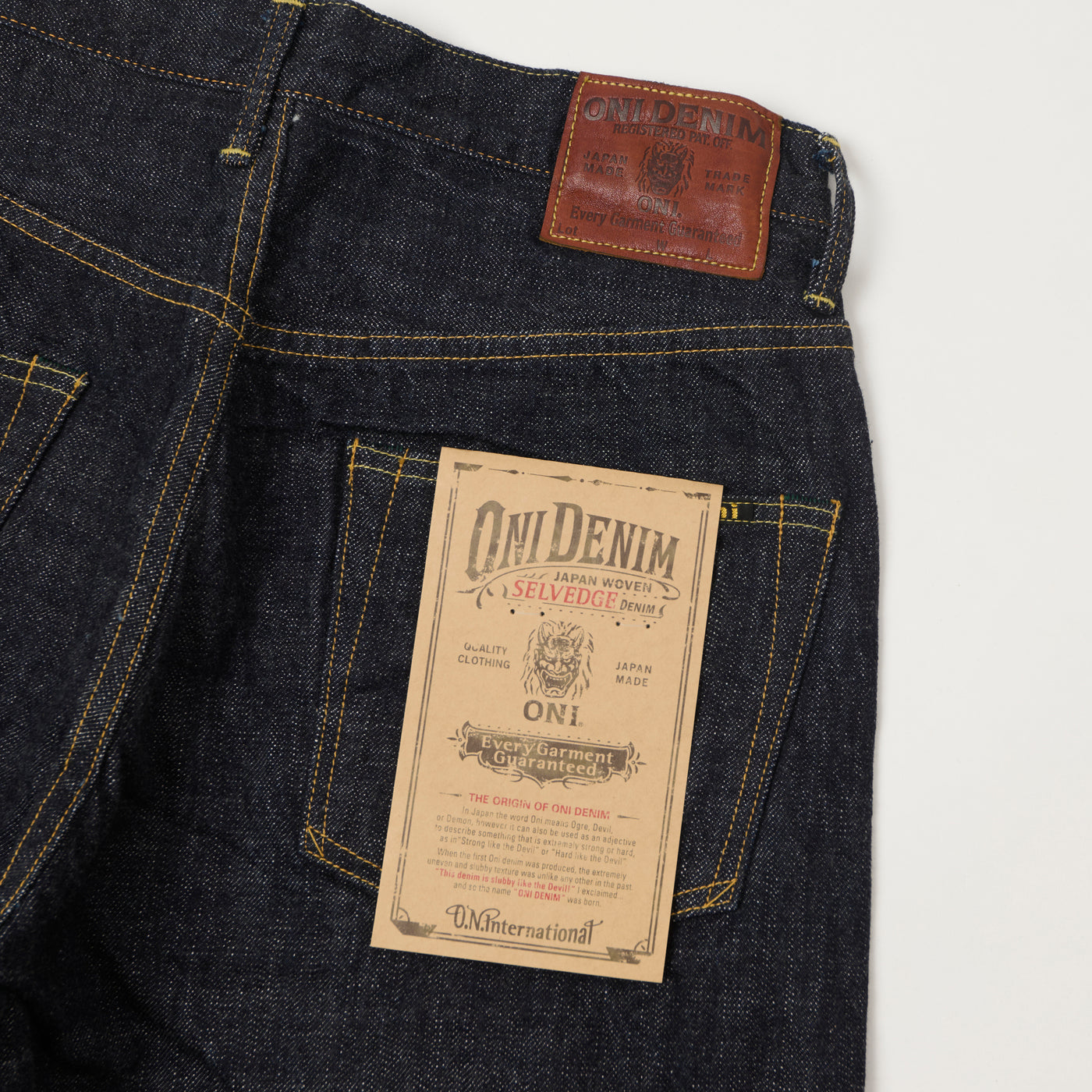 ONI Denim 822-LS 13.5oz Extra Wide Tapered Jean - One Wash