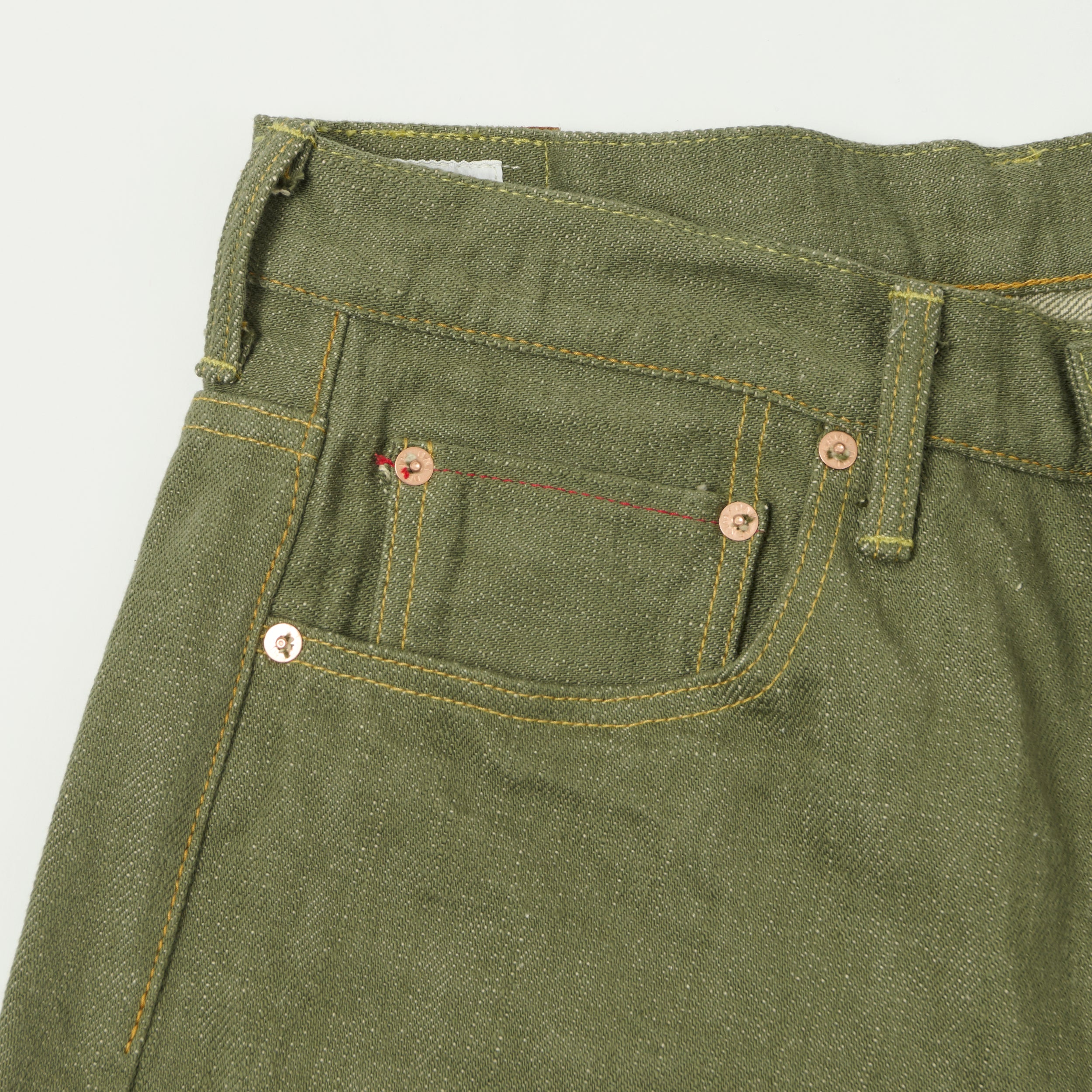 ONI Denim 822-OLD18 18oz Extra Wide Tapered Jean - Olive