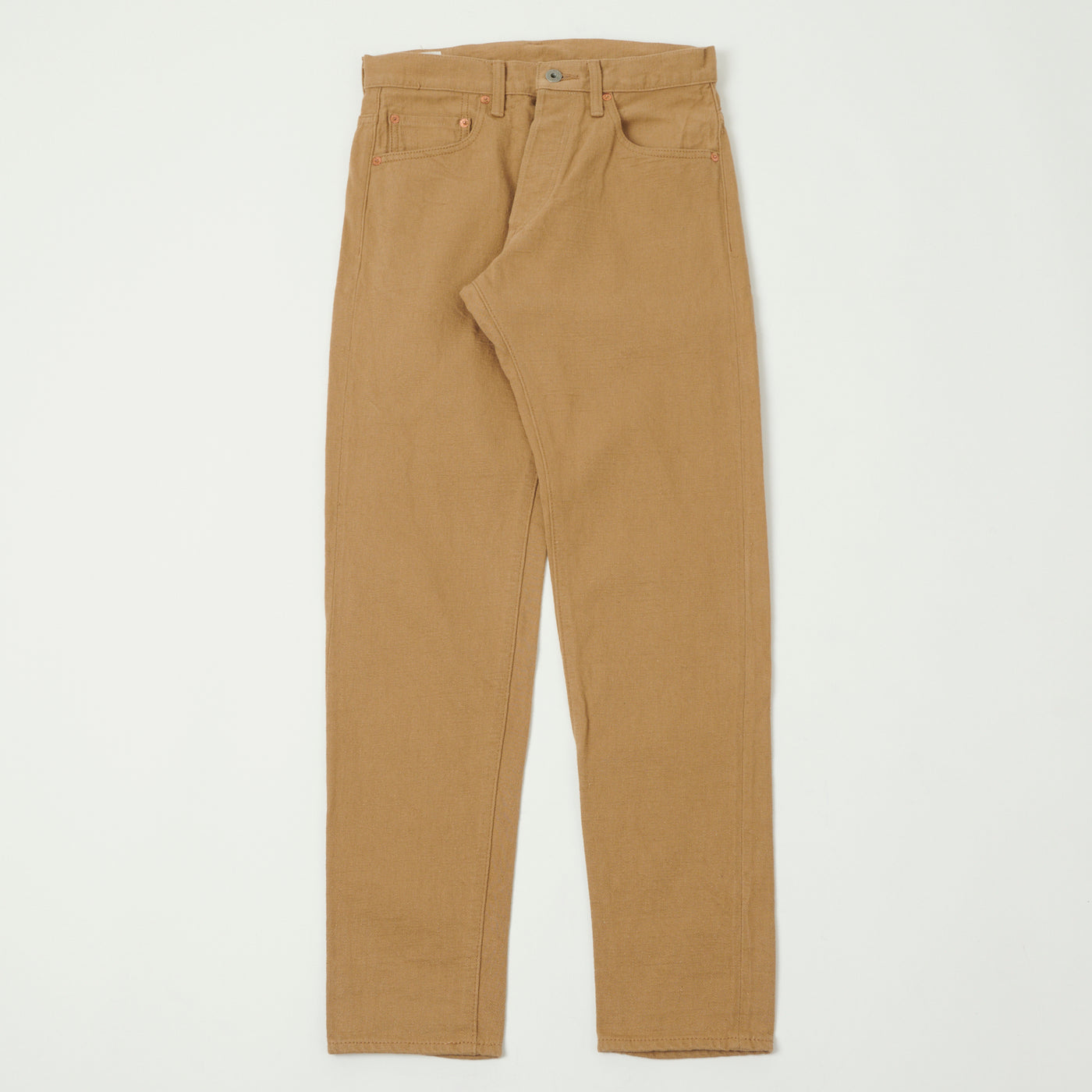 ONI Denim 882LW-BE 12oz Super Slab Messenger Regular Tapered Jean - Beige One Wash