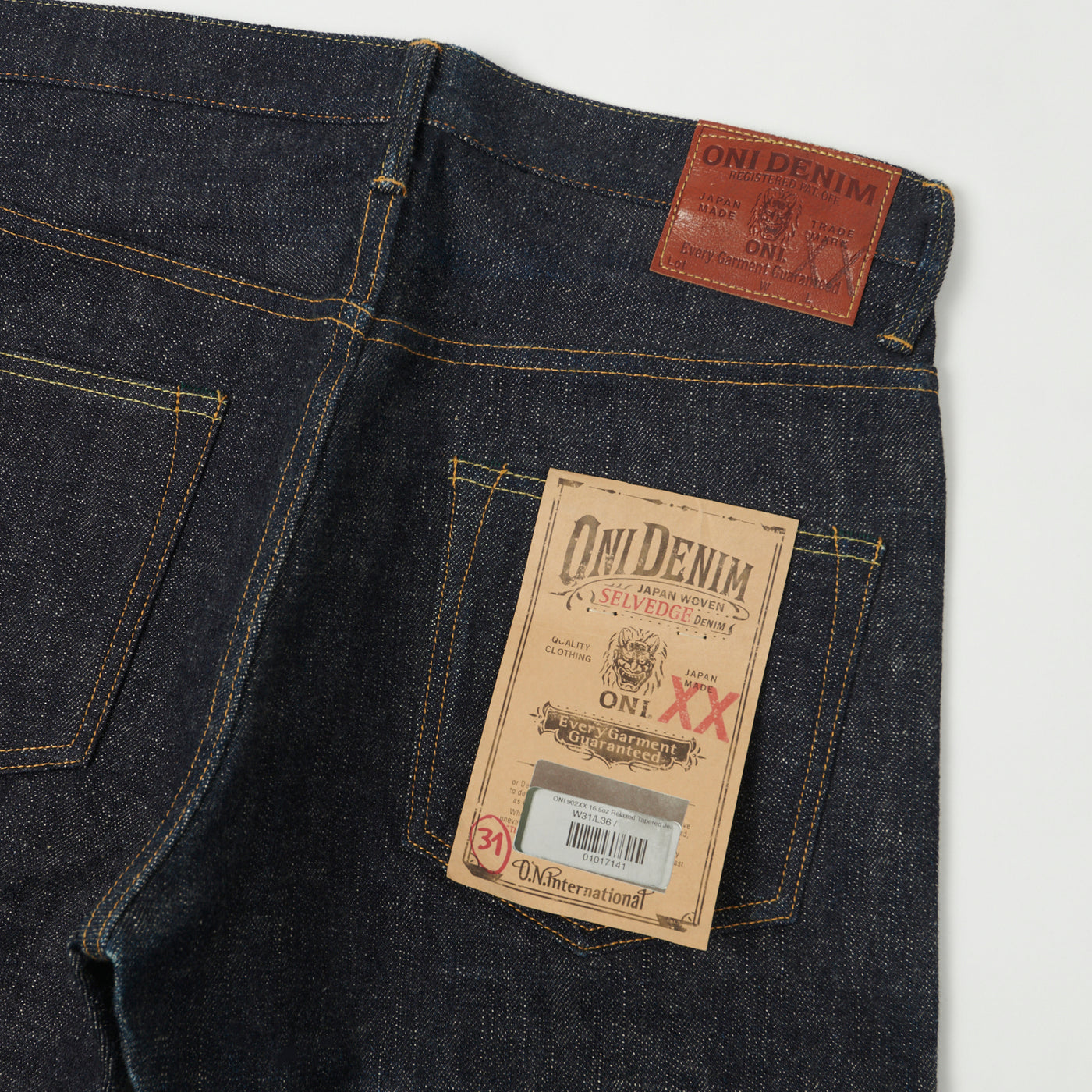 ONI Denim 902XX 16.5oz Regular Tapered Jean - Raw