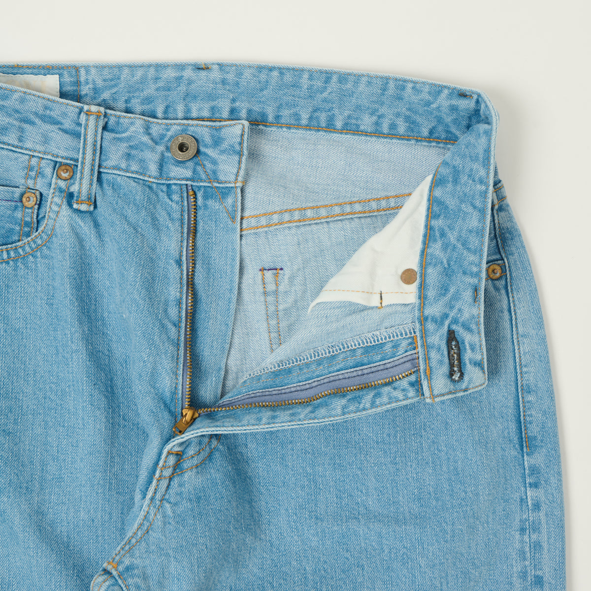 ONI Denim L720-12 Ladies 12oz Wide Straight jean - Bleach Wash
