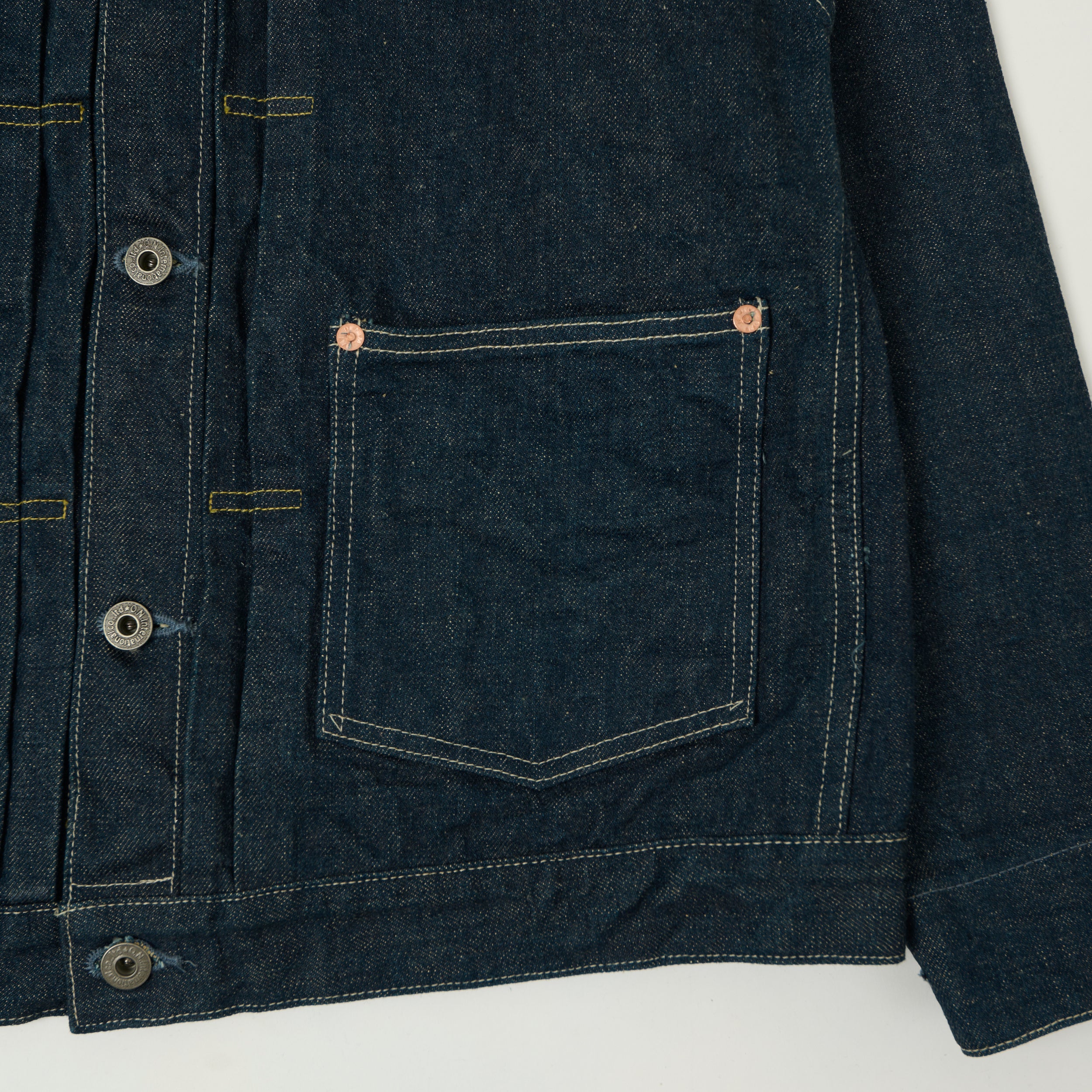 ONI Denim 03517 Ishikawadai 15oz 'Early Model' Type II Denim Jacket - One Wash