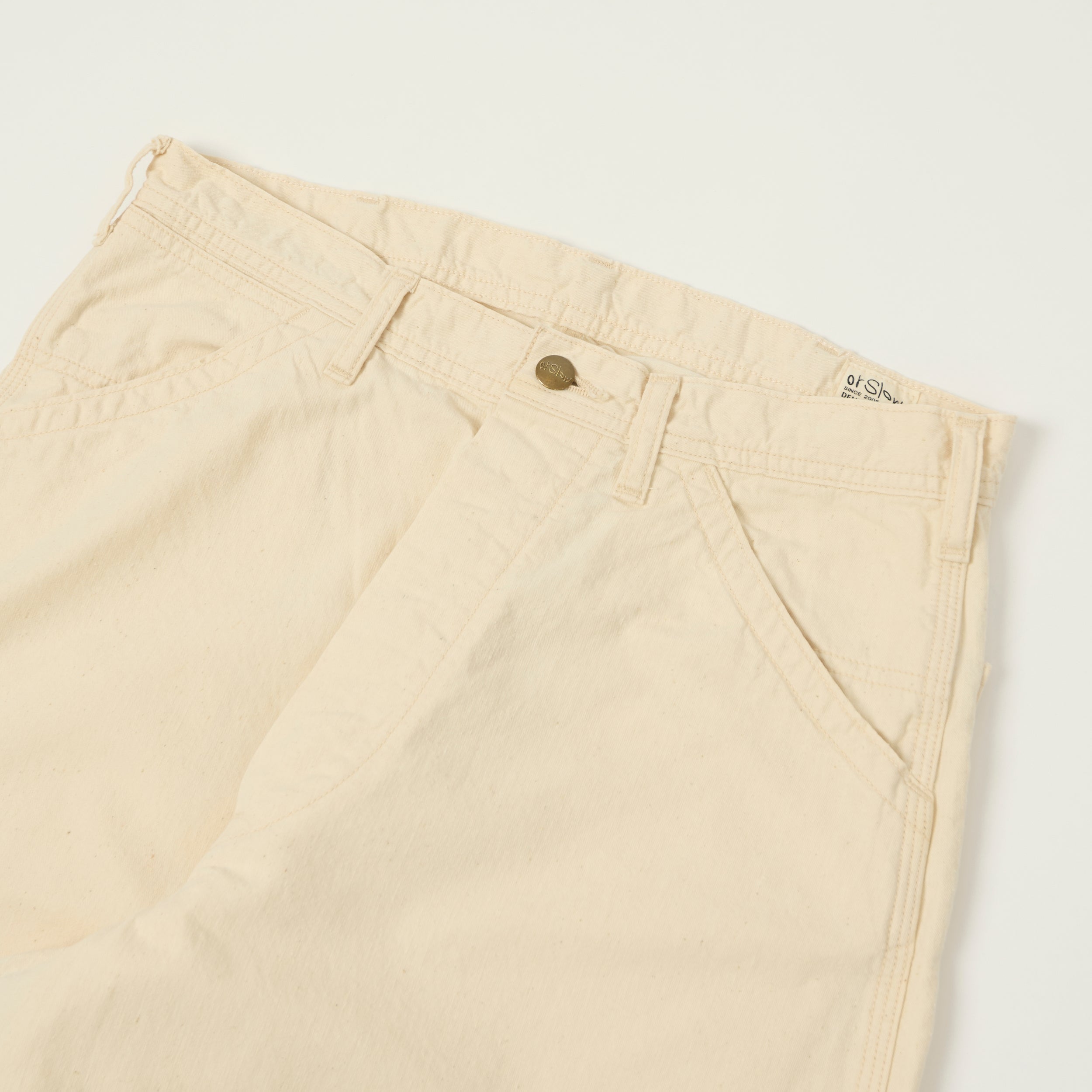 orSlow 1930s Denim Painter Pants - Ecru