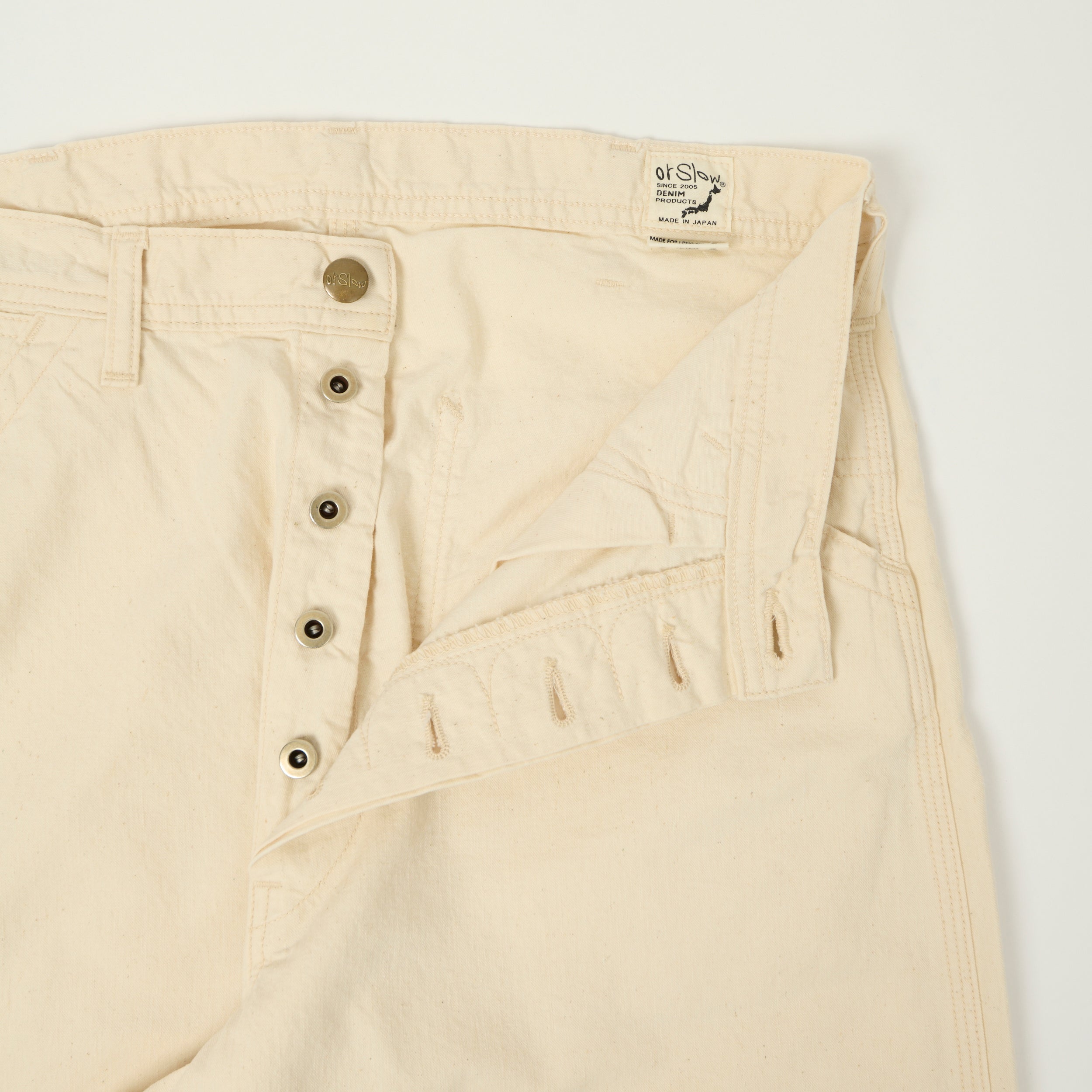 orSlow 1930s Denim Painter Pants - Ecru