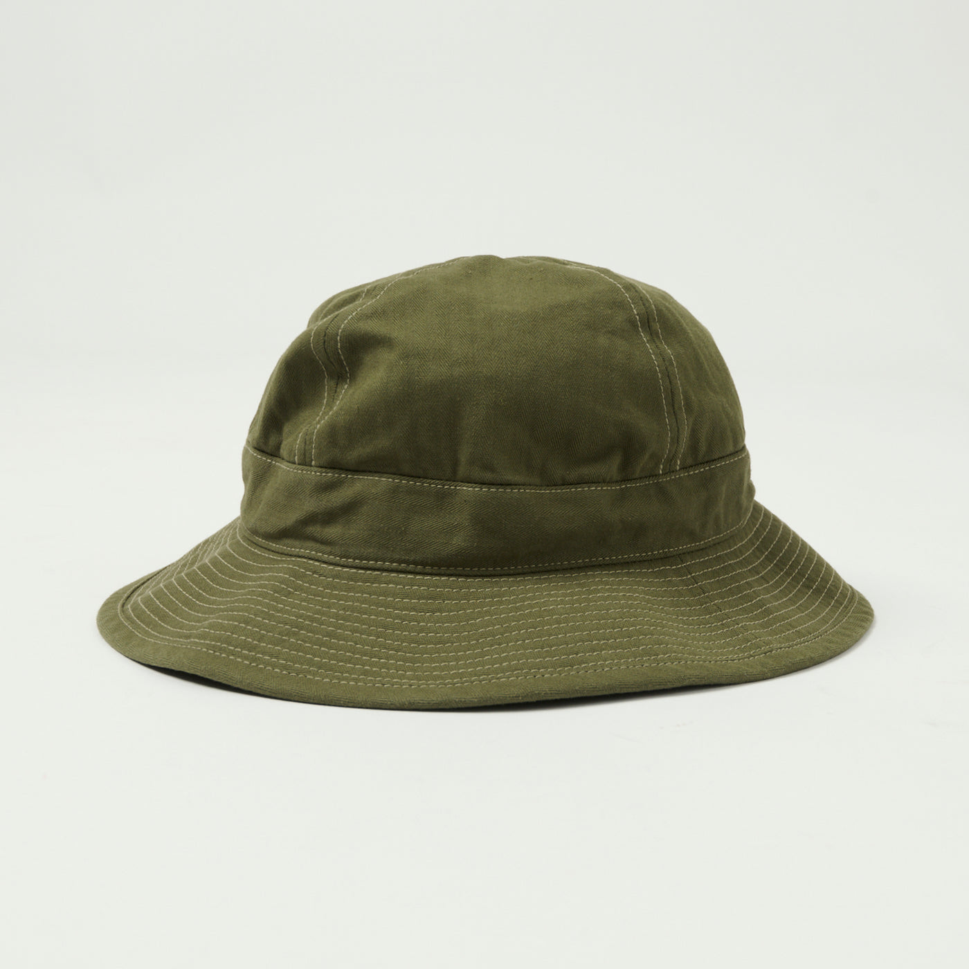 orSlow Herringbone Twill U.S. Navy Hat - Green