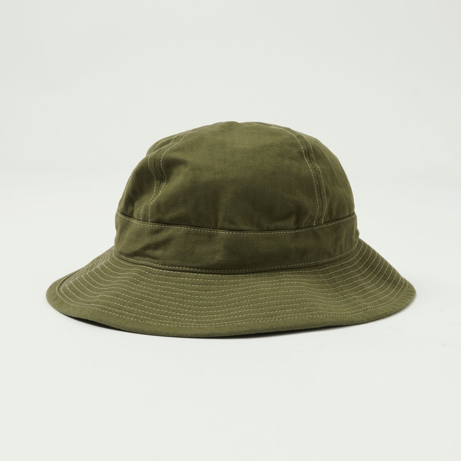 orSlow Herringbone Twill U.S. Navy Hat - Green