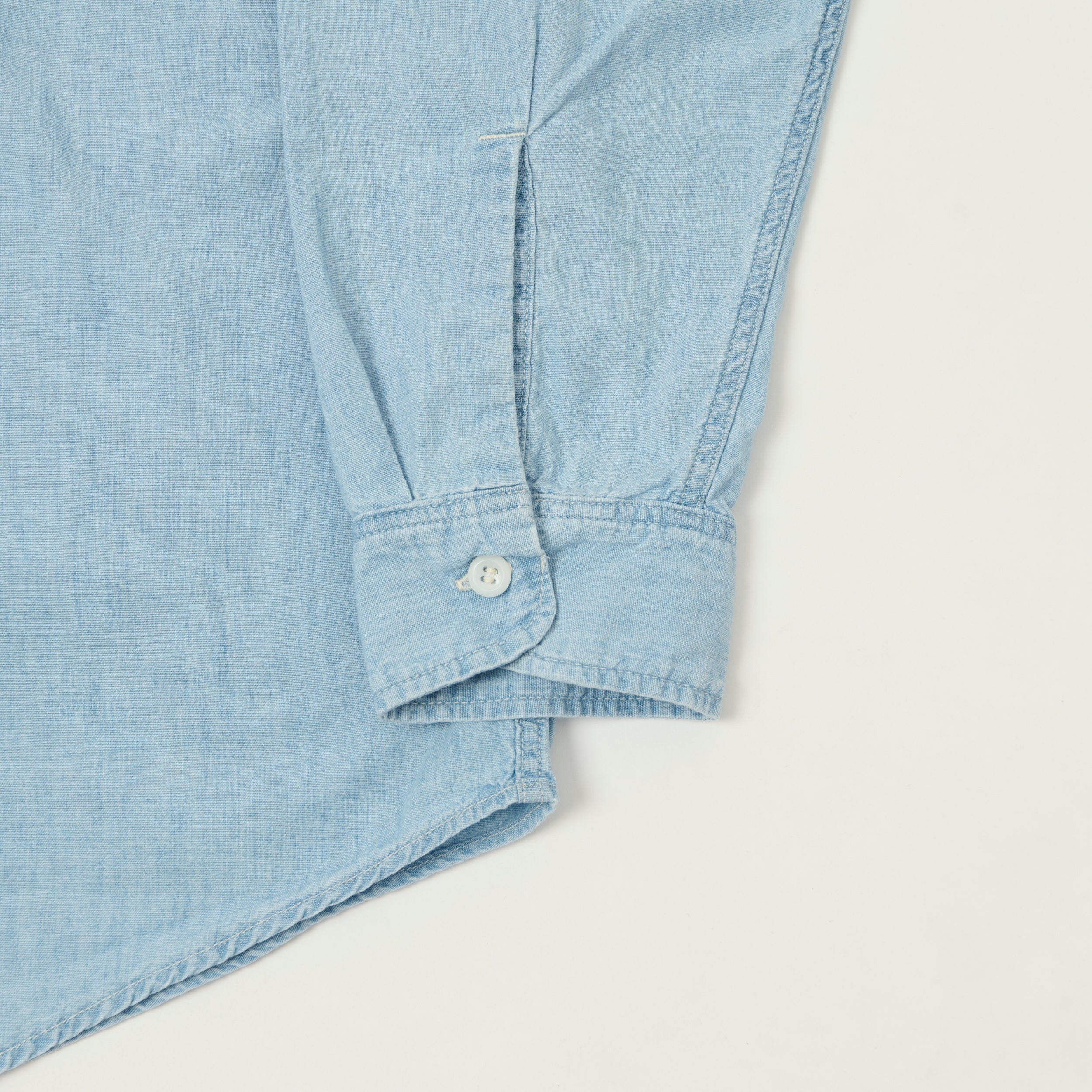 orSlow Vintage Chambray Work Shirt - Bleach Wash