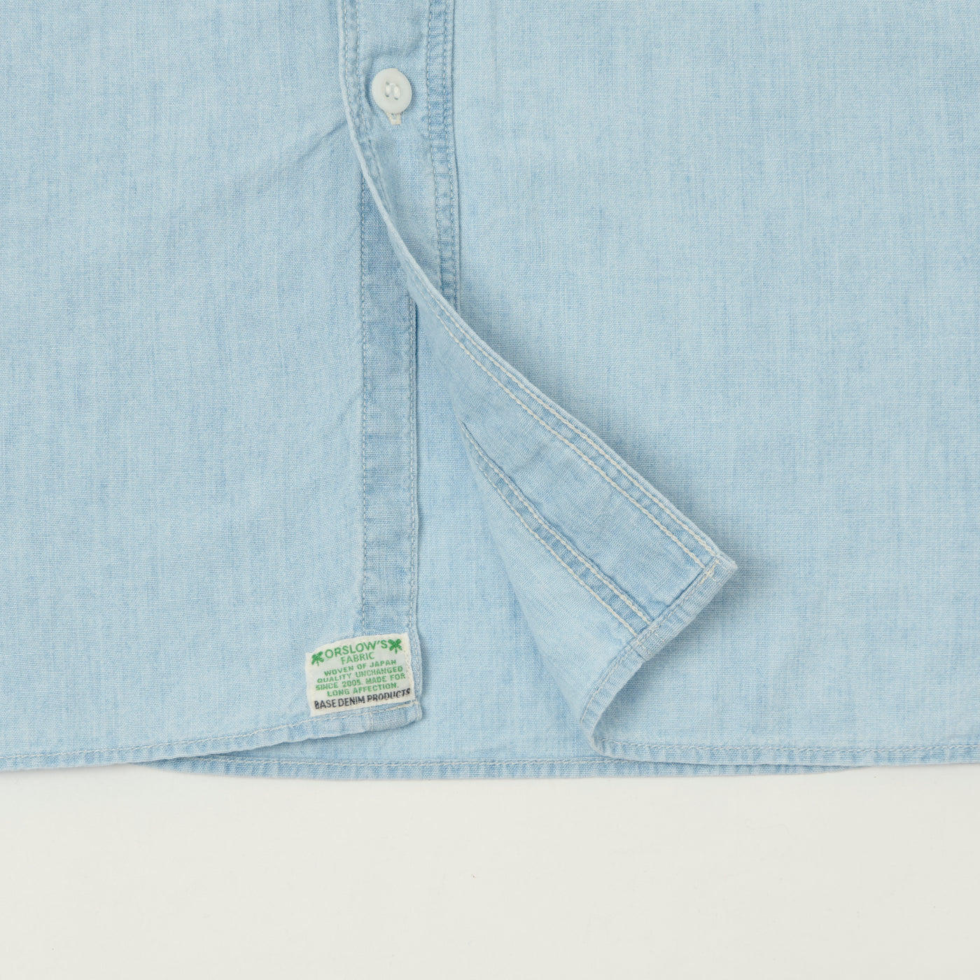 orSlow Vintage Chambray Work Shirt - Sky Blue