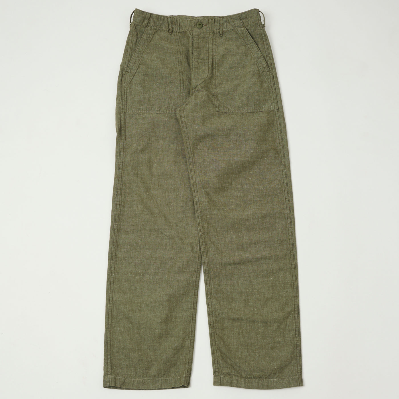 orSlow U.S. Army Chambray Fatigue Pants - Dusty Olive
