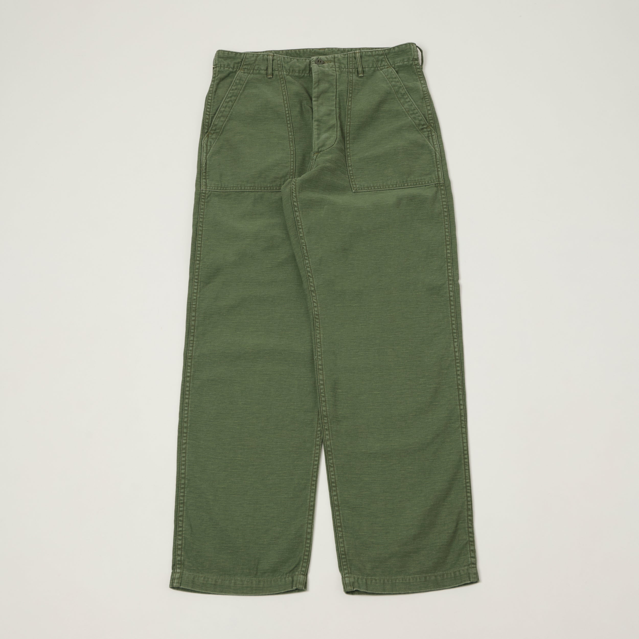 orSlow U.S. Army Fatigue Trousers - Green Used Wash