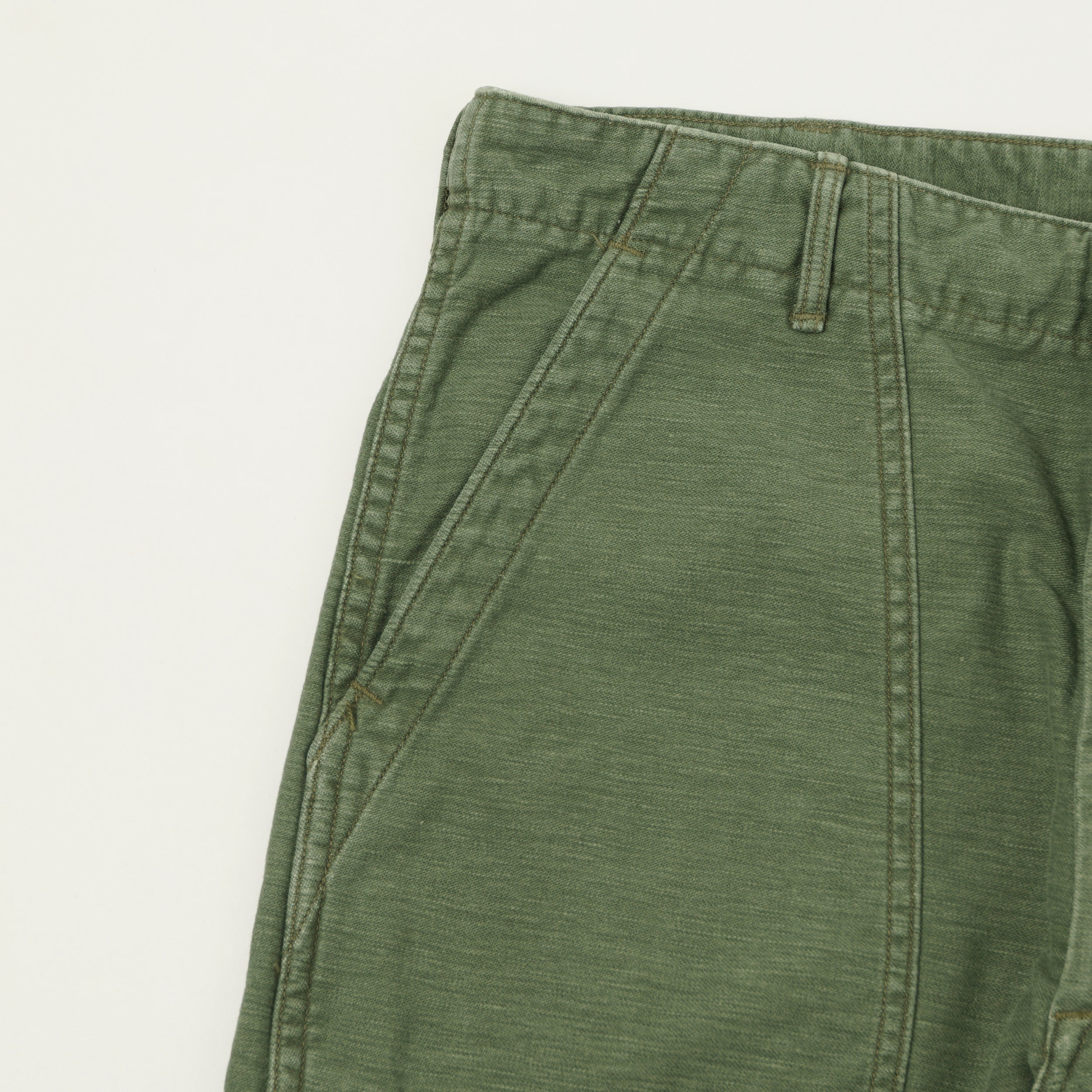 orSlow U.S. Army Fatigue Trousers - Green Used Wash