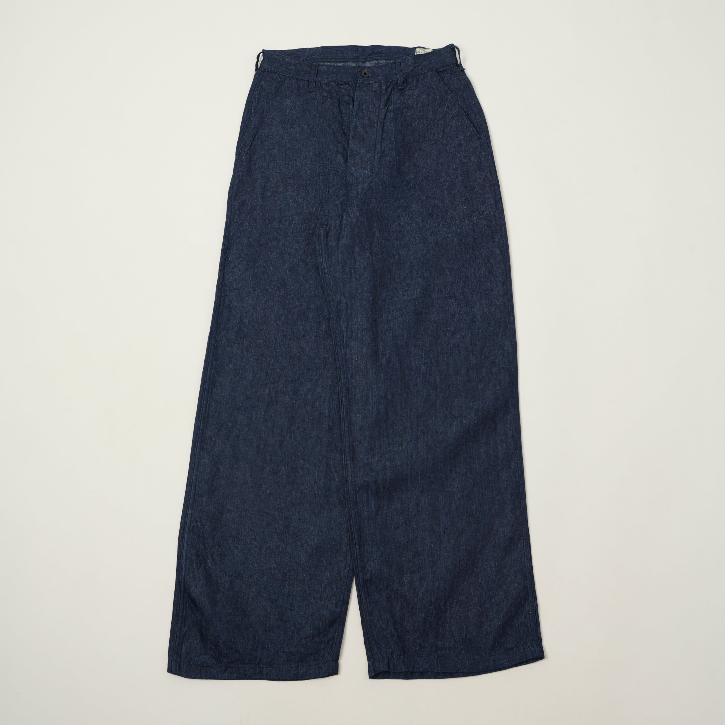 orSlow U.S. Navy Linen Denim Trousers - One Wash