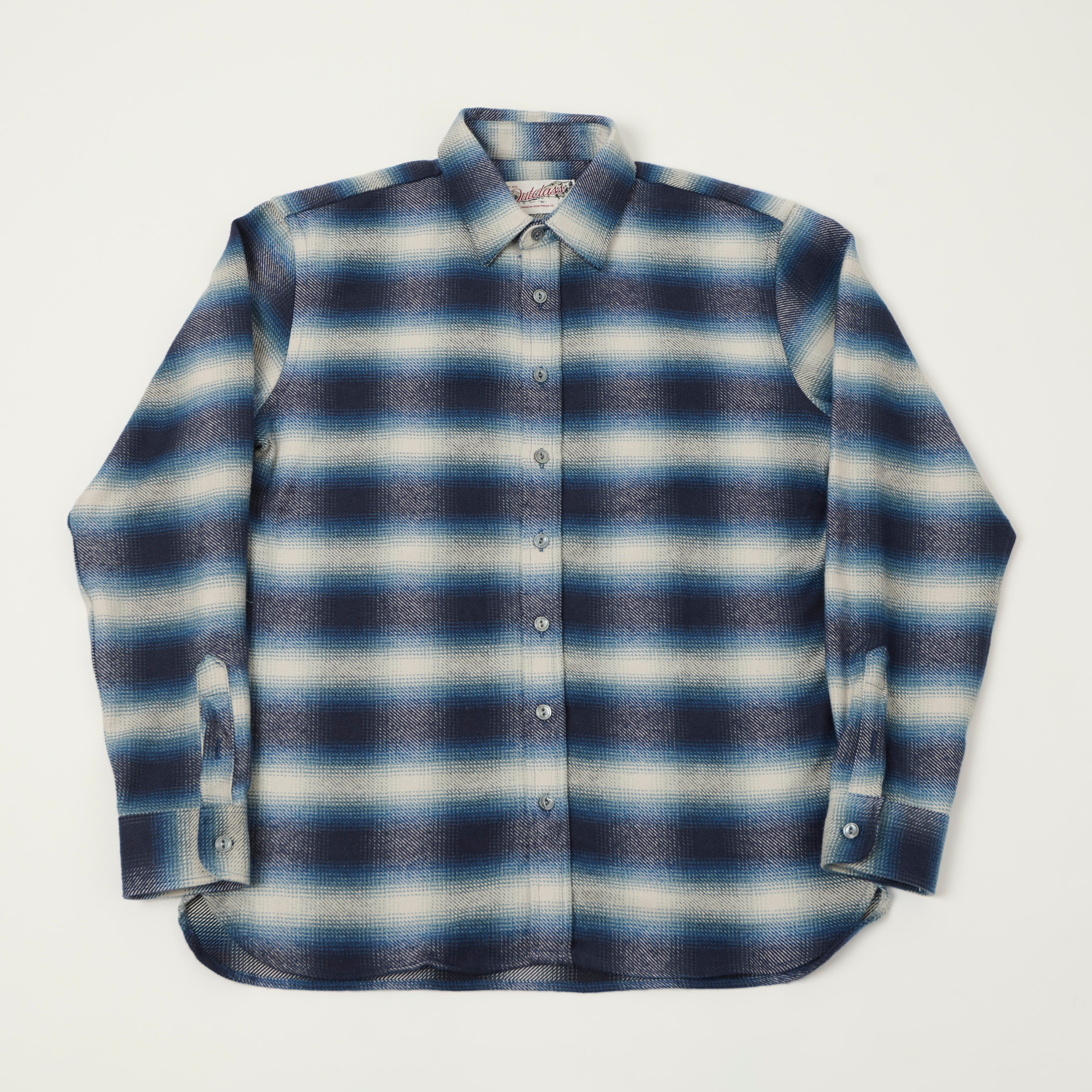 Outclass Blanket Easy Shirt - Blue Shadow Plaid