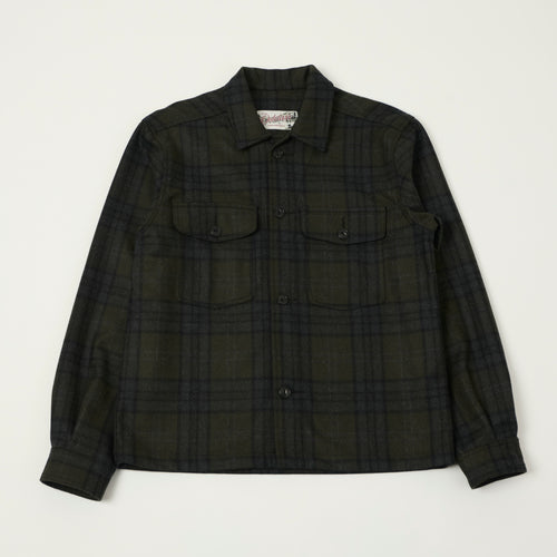 Outclass Wool Camp Shirt - Hunter Plaid