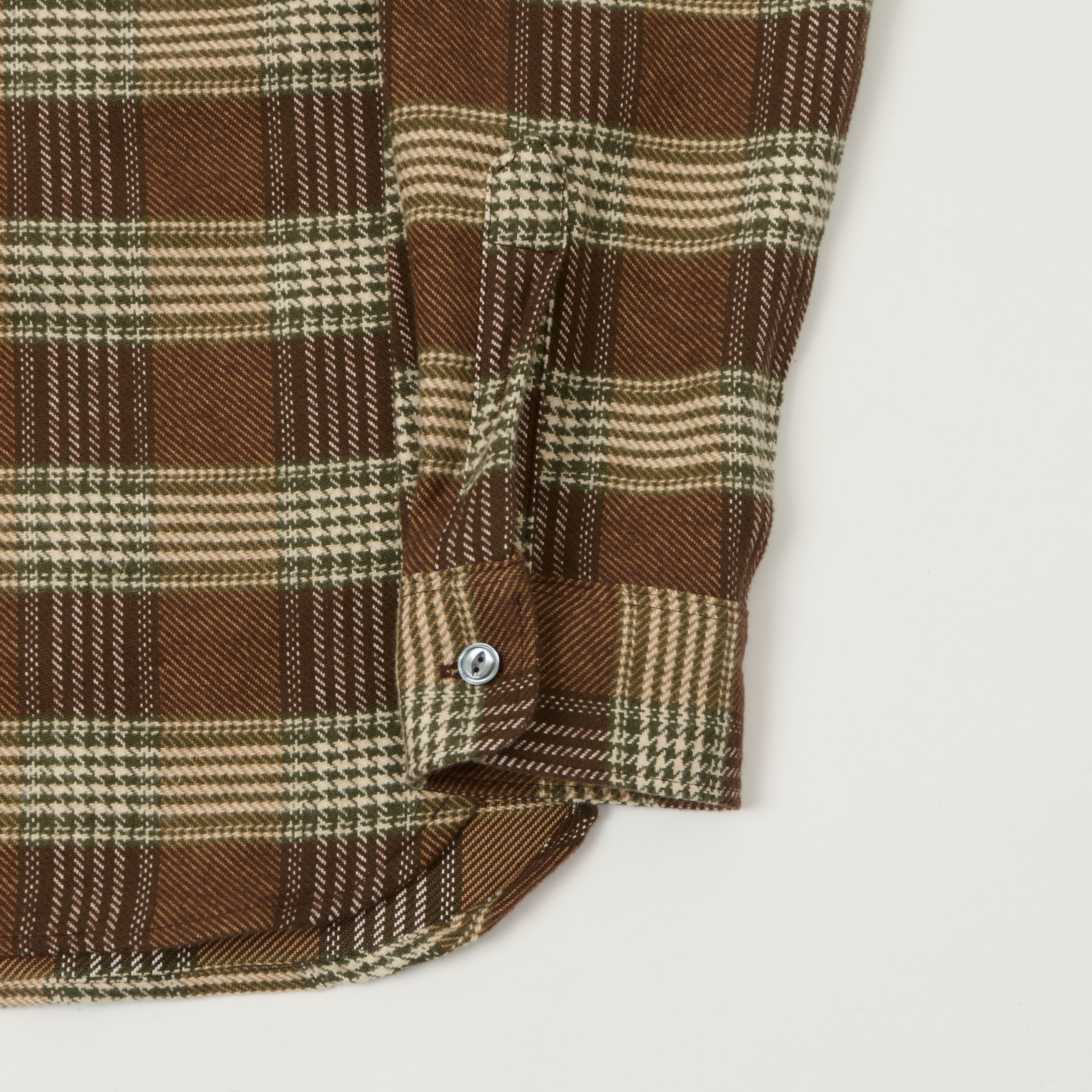 Outclass Blanket Easy Shirt - Brown Houndstooth