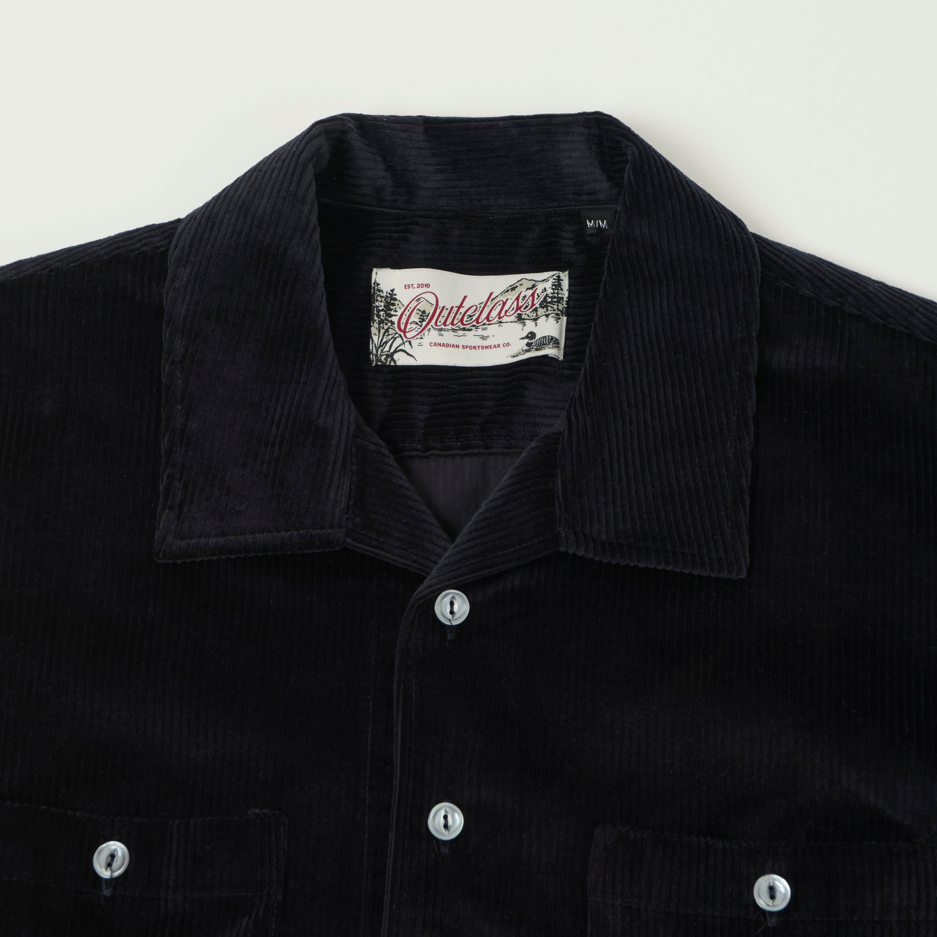 Outclass Corduroy Club Shirt - Navy
