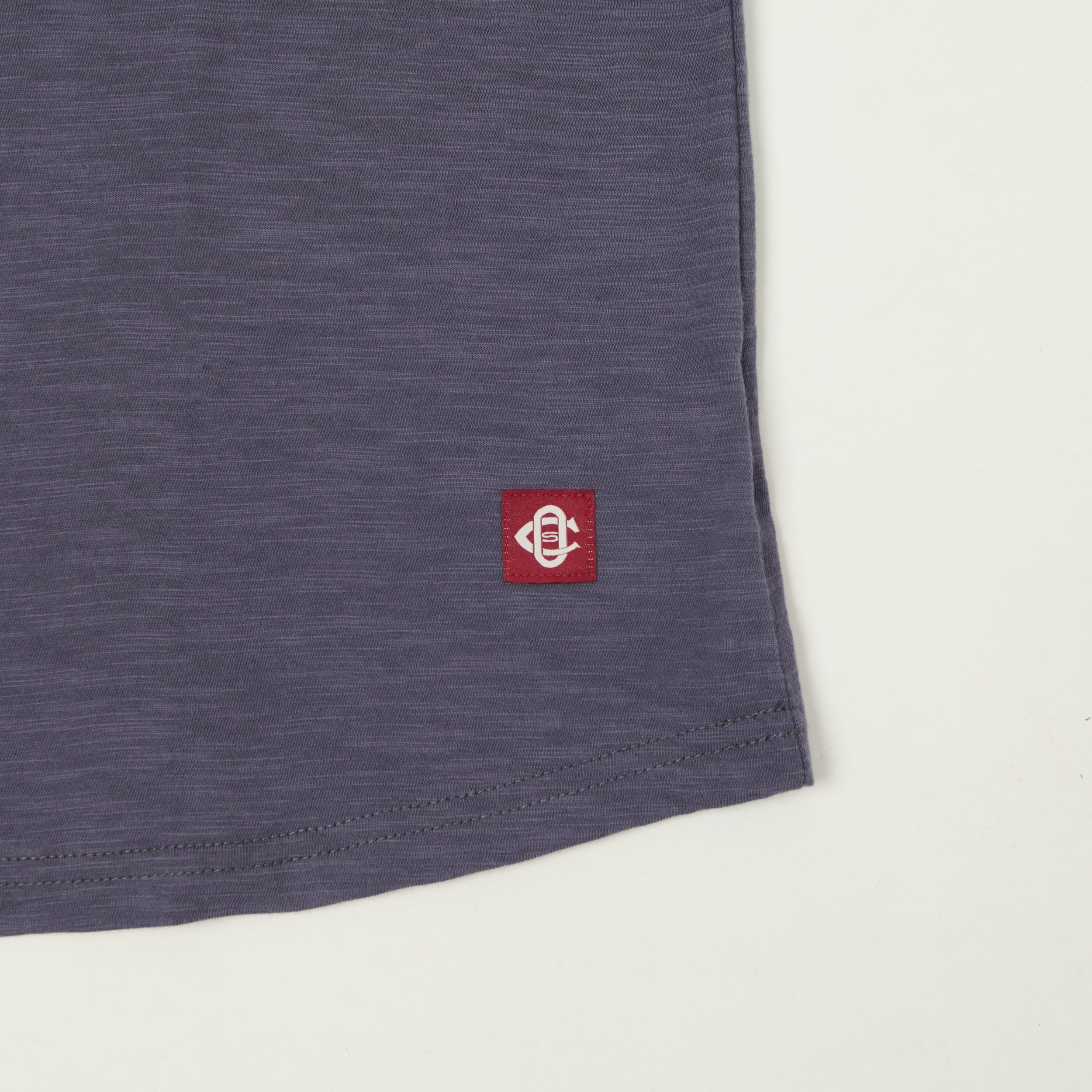 Outclass Slub Knit Henley T-Shirt - Violet