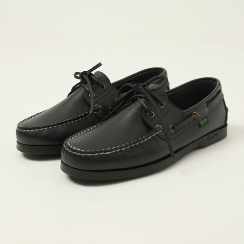 Paraboot Barth Marine Boat Shoe - Lis Noir