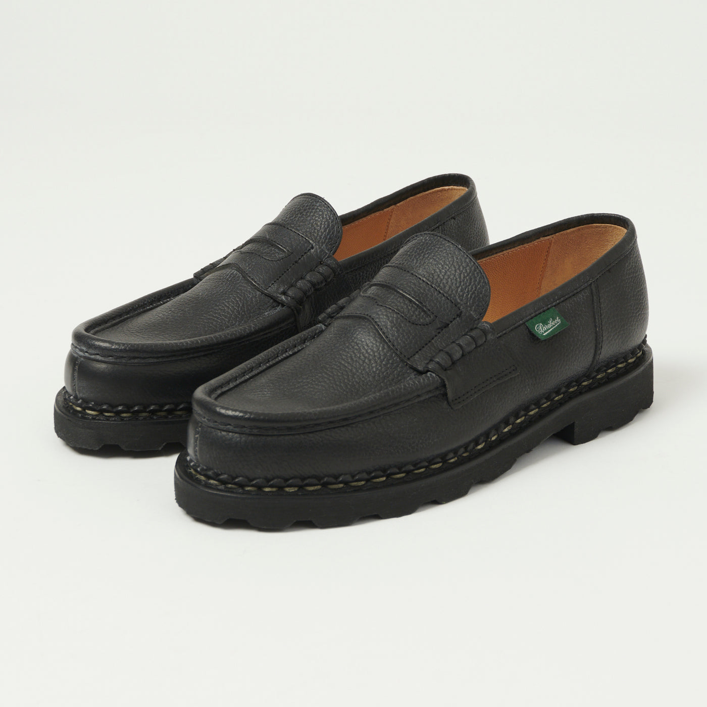 Paraboot Reims Marche Loafer - Black Grain Noir