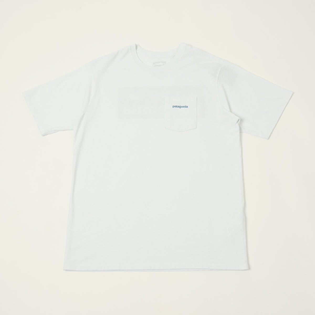 Patagonia Boardshort Logo Pocket Responsibili-Tee - Fibre White