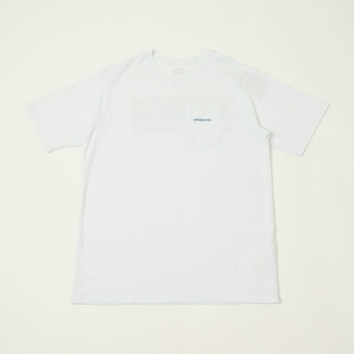 Patagonia Boardshort Logo Pocket Responsibili-Tee - Fibre White