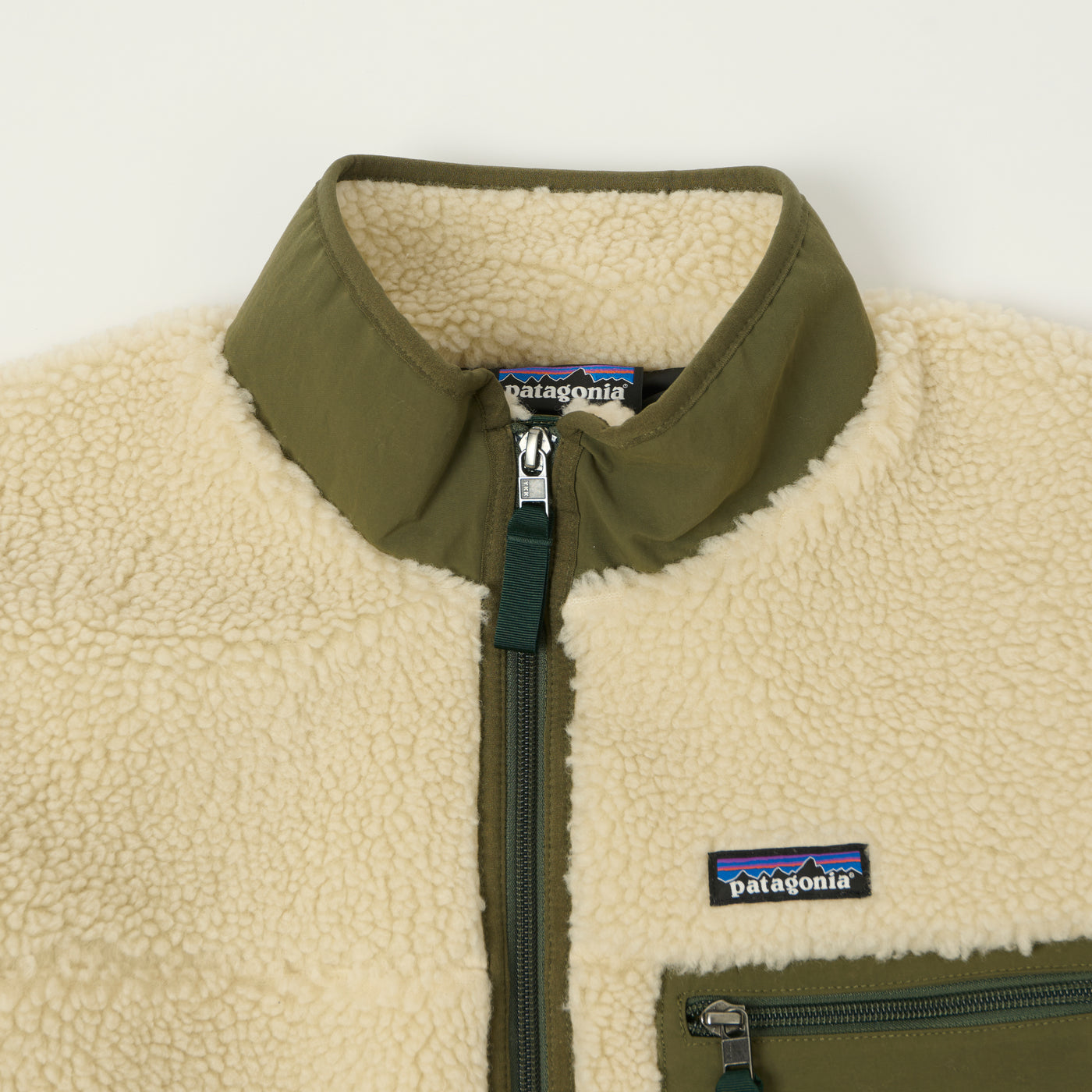 Patagonia Classic Retro-X Fleece Jacket - Dark Nartural/Basin Green