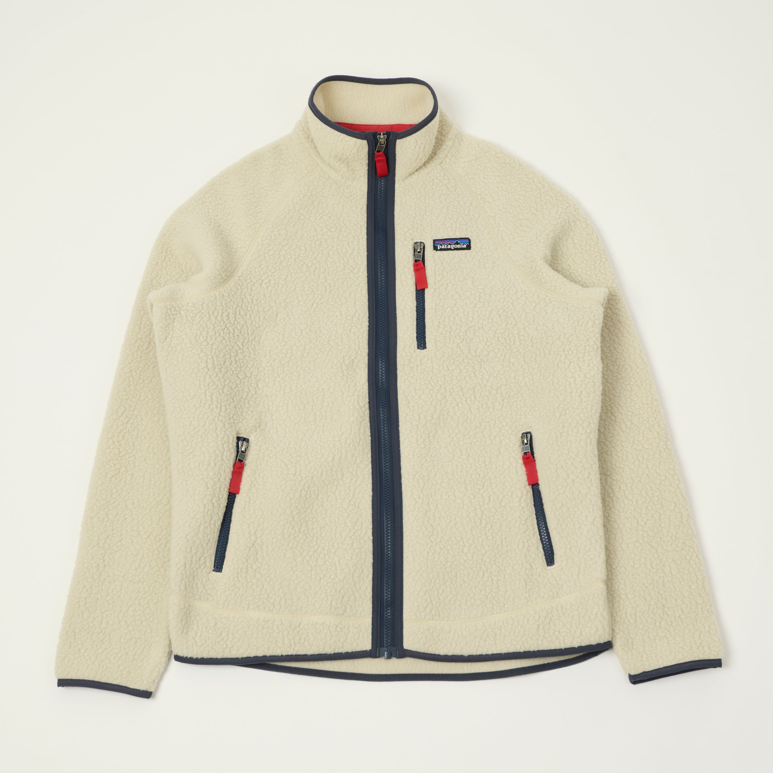 Patagonia Retro Pile Jacket - Pelican White/Smolder Blue