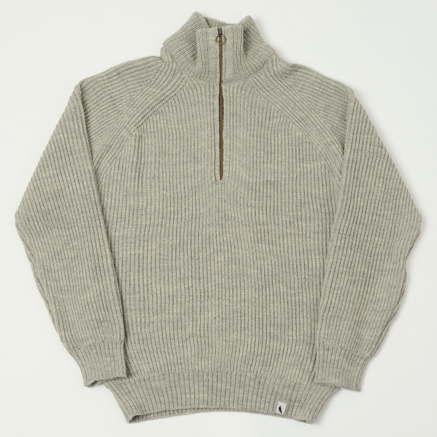 Peregrine Ford Quarter Zip Jumper - Light Grey