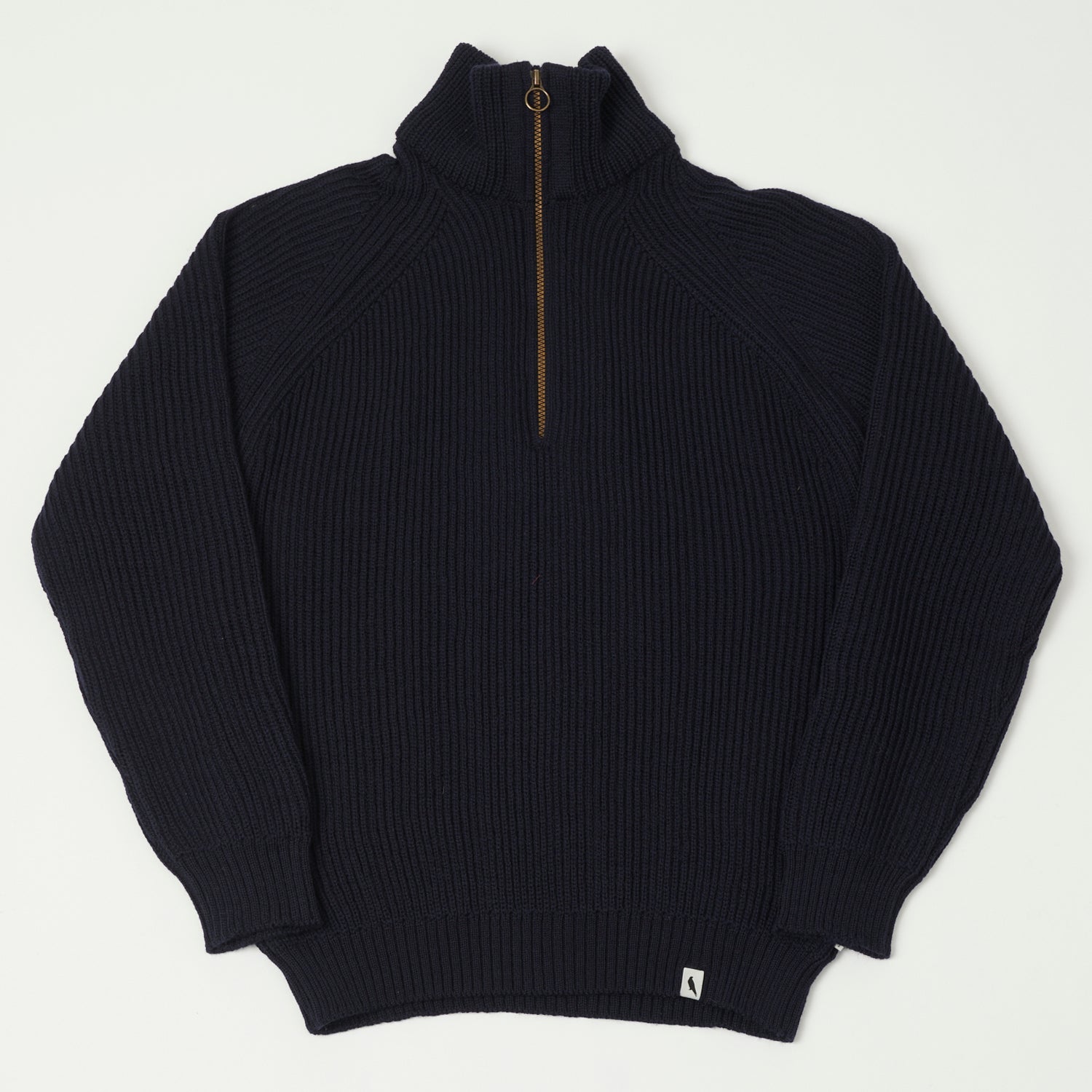 Peregrine Ford Quarter Zip Jumper - Navy