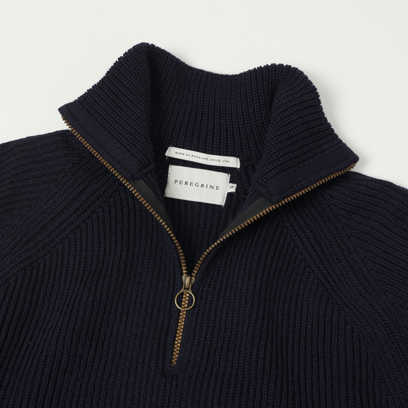 Peregrine Ford Quarter Zip Jumper - Navy