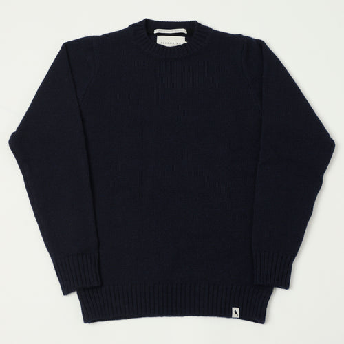 Peregrine Makers Stitch Jumper - Navy